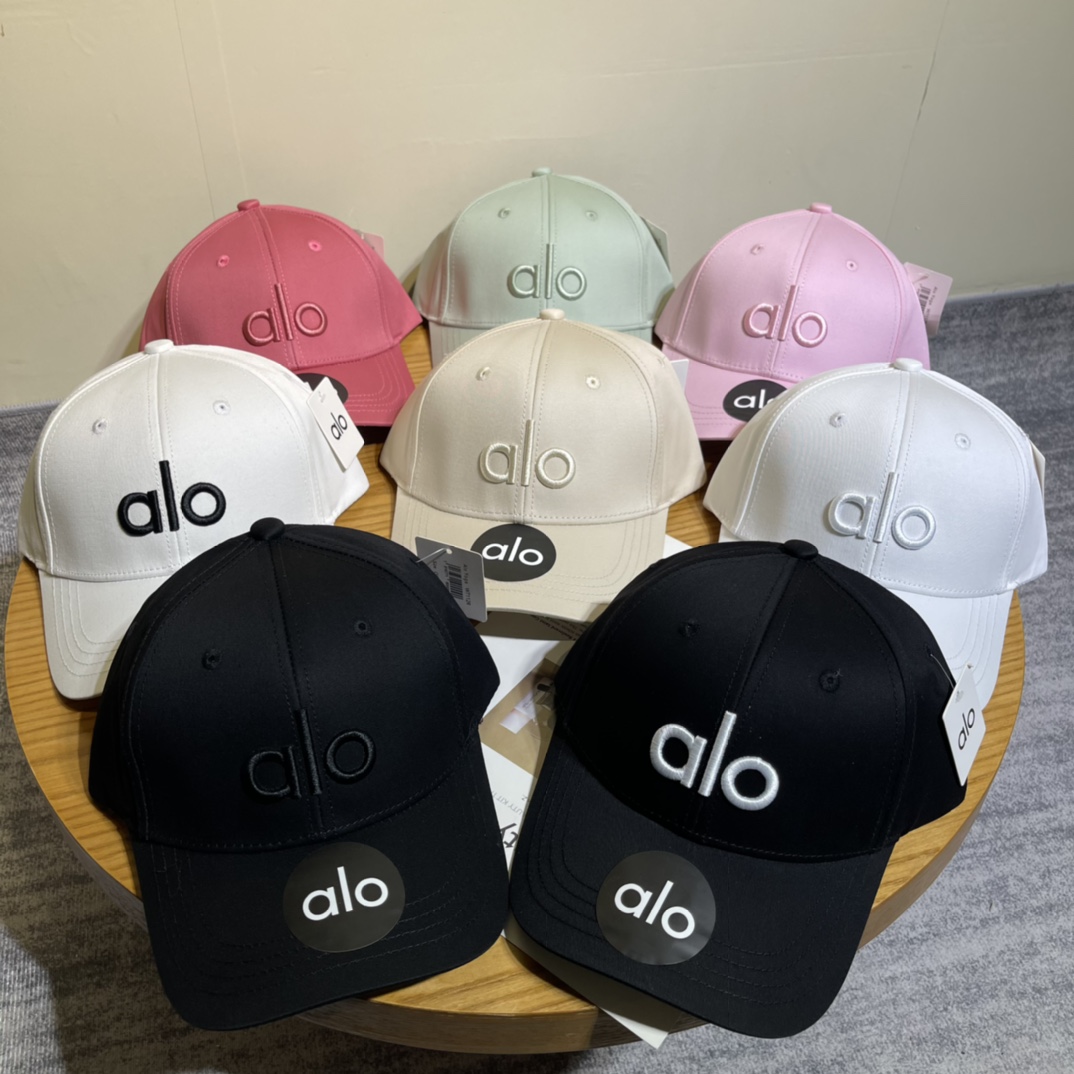 alo硬顶刺绣棒球帽P50