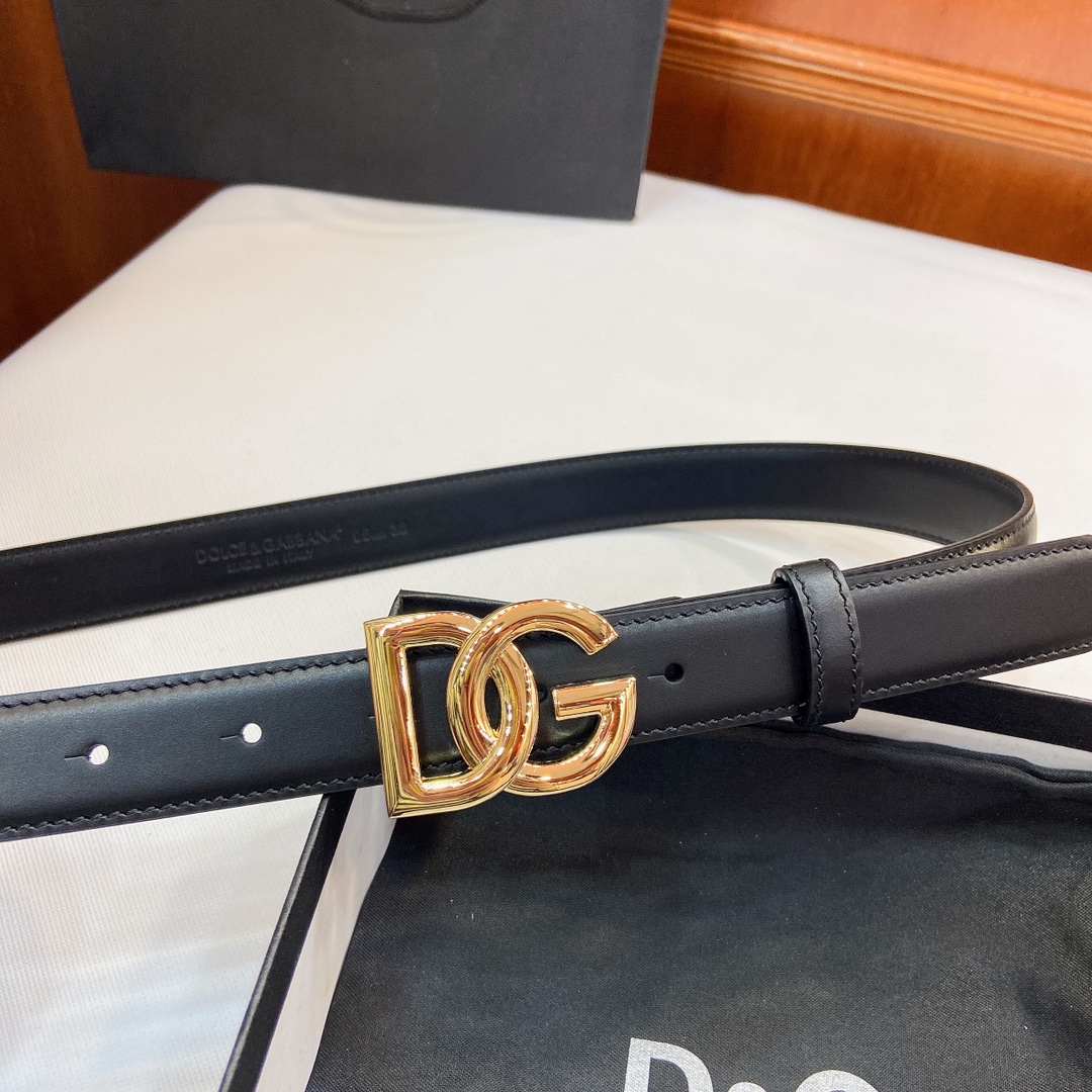 Authentic D&G Dugars Banner Belt with DG Badge Button, 2.5 cm Width. - 图片 2