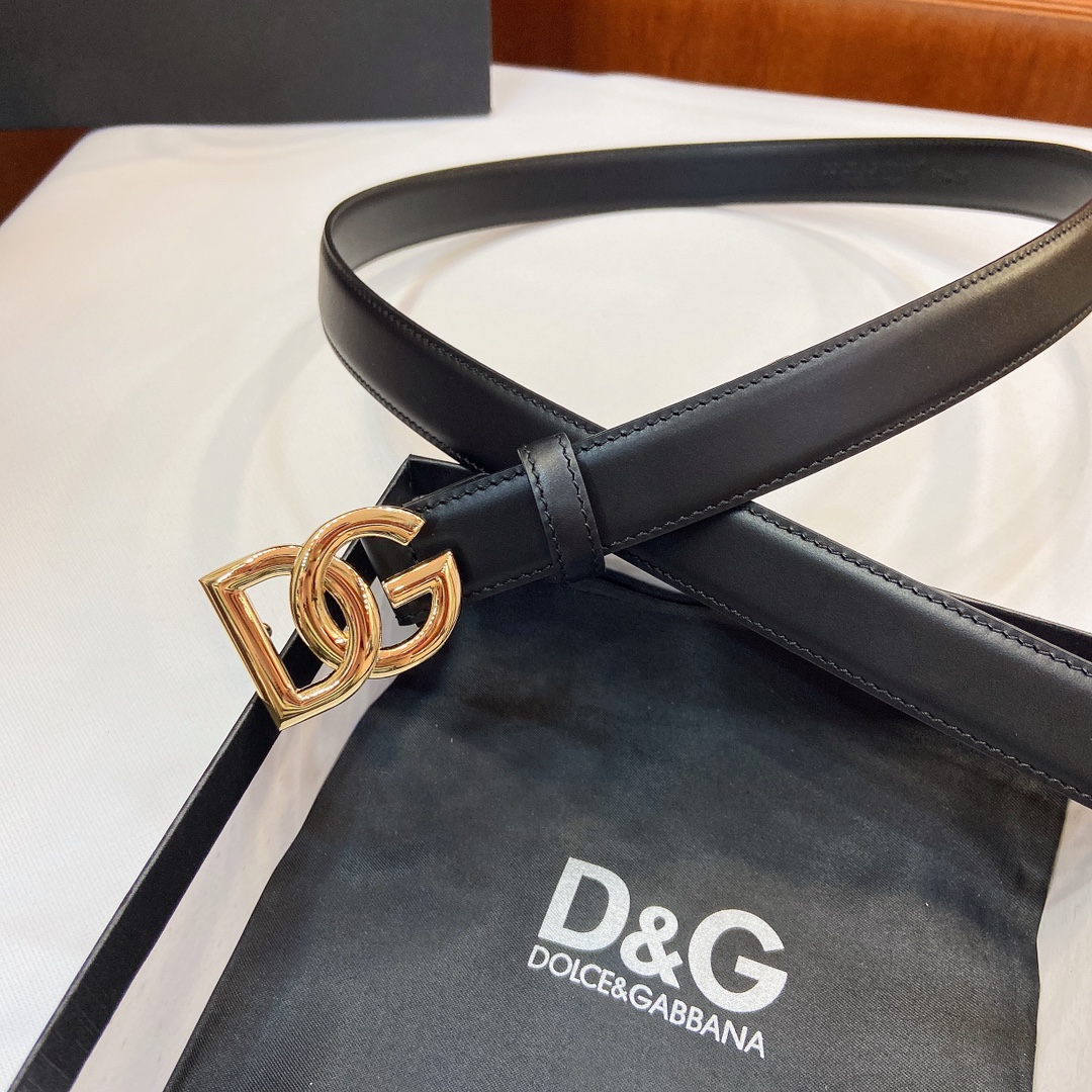 Authentic D&G Dugars Banner Belt with DG Badge Button, 2.5 cm Width. - 图片 3