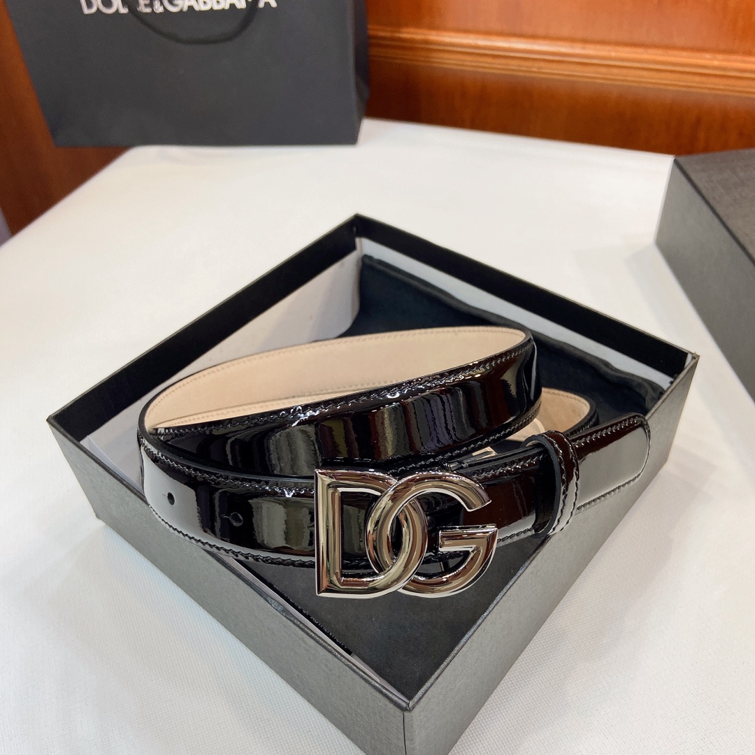 Authentic D&G Dugars Banner Belts with DG Badge Button, 2.5 cm Width Purchased. - 图片 6