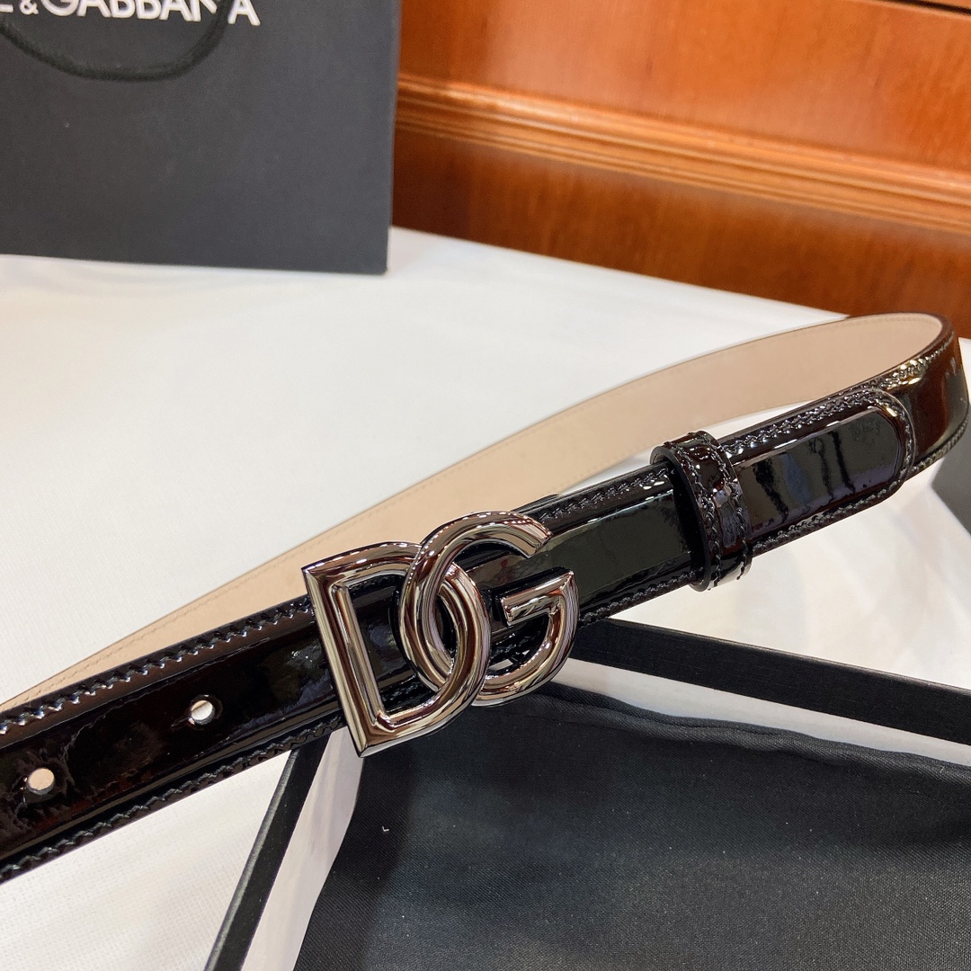 Authentic D&G Dugars Banner Belts with DG Badge Button, 2.5 cm Width Purchased. - 图片 3