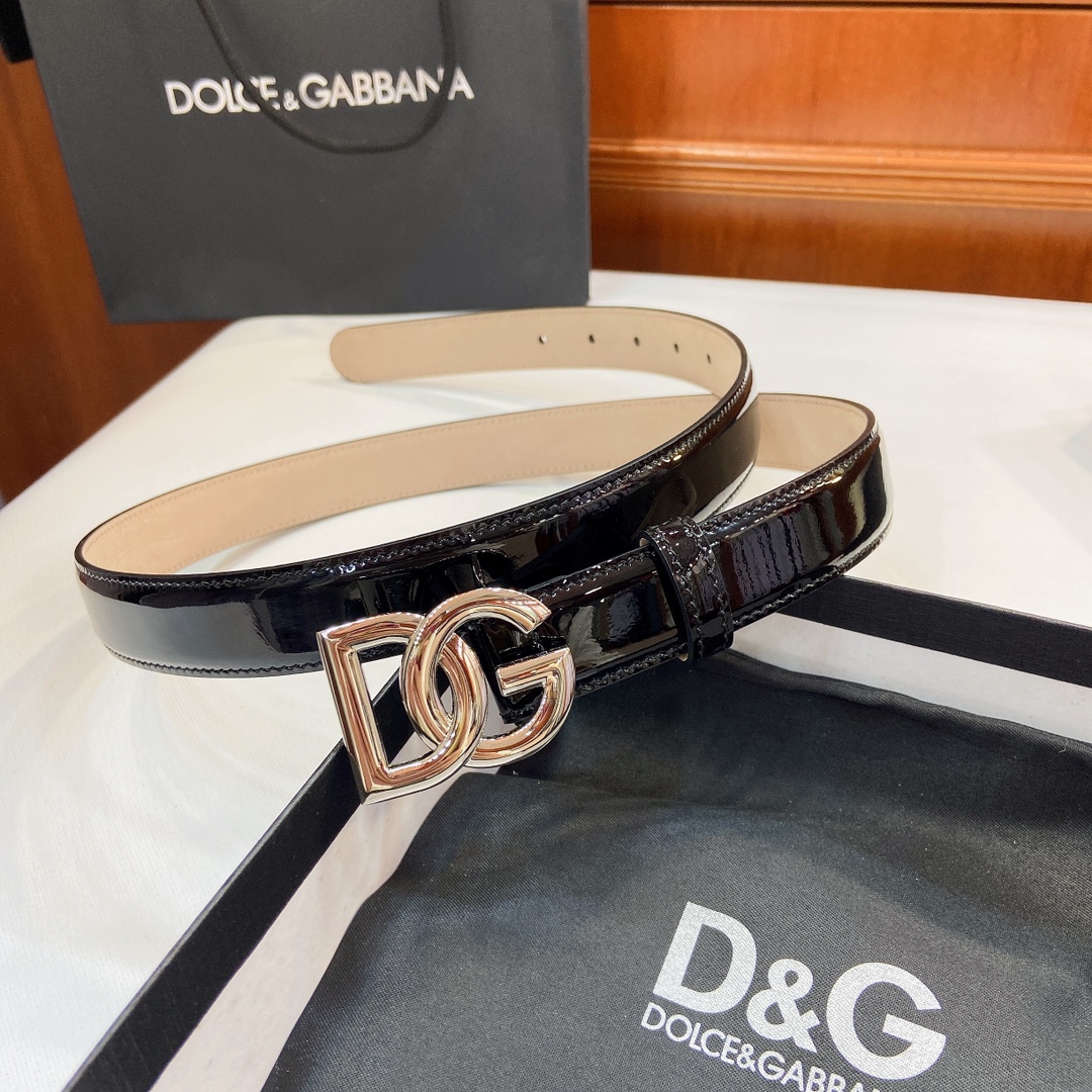 Authentic D&G Dugars Banner Belts with DG Badge Button, 2.5cm Width Purchased (20 words) - 图片 3