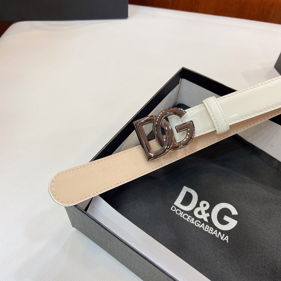 Authentic D&G Dugars Banner Belts with DG Badge Button, 2.5 cm Width. - 图片 4