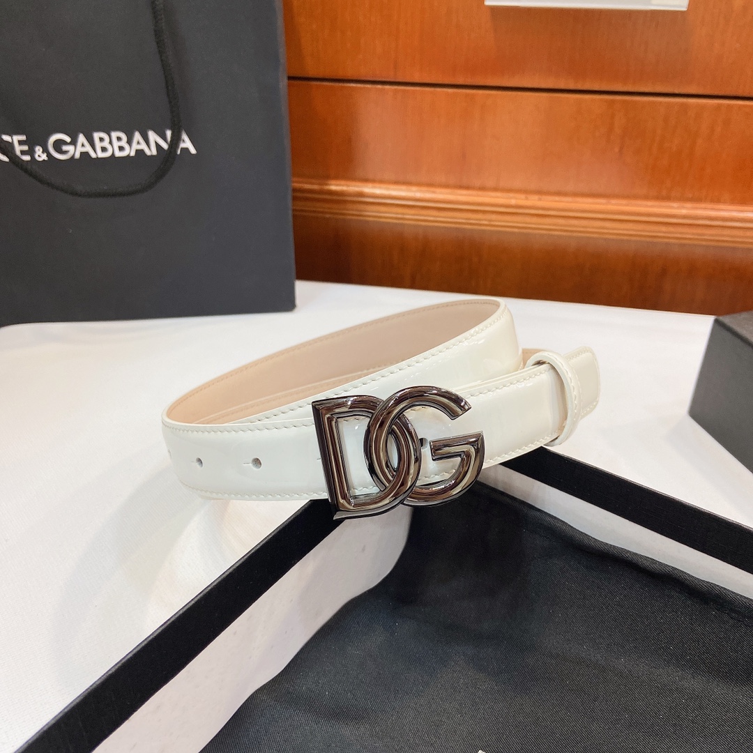 Authentic D&G Dugars Banner Belts with DG Badge Button, 2.5 cm Width. - 图片 5