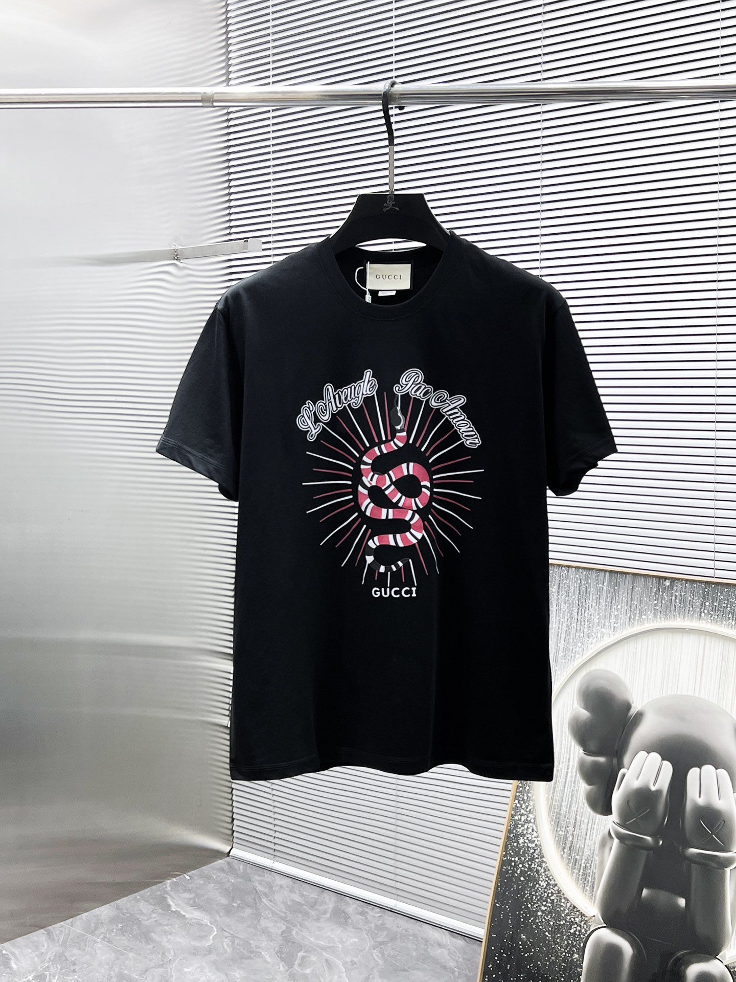 P90 Gucci GUCCI 2026 nuevo estilo cuello redondo manga corta camiseta, versión de alta gama! Tejido personalizado de bo…