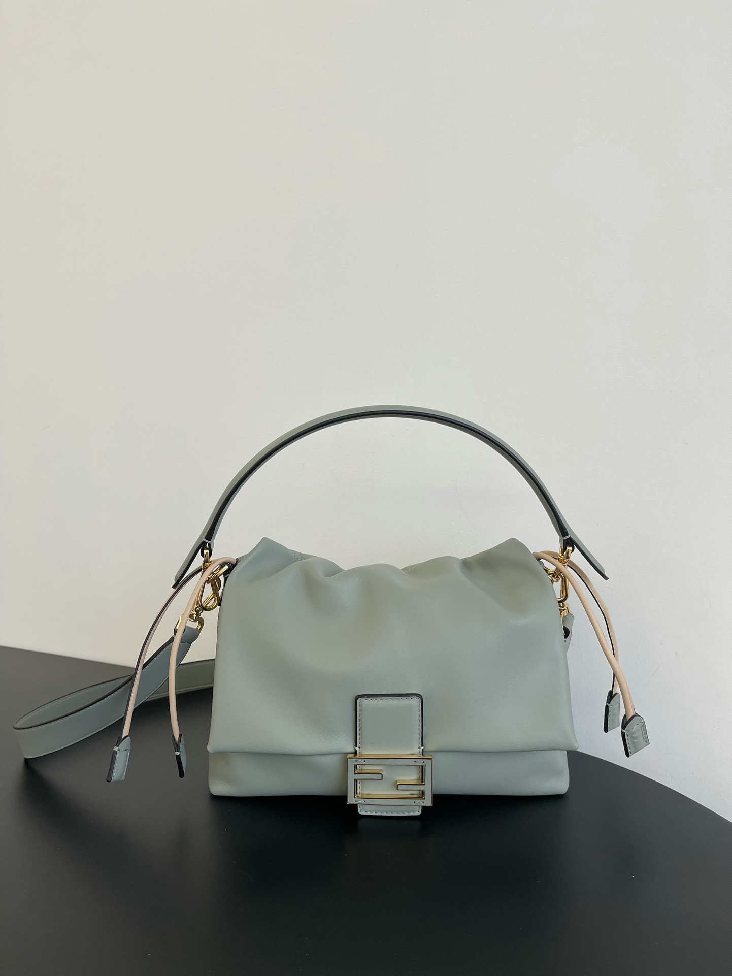 Fendi Mamma Baguette Medium Matcha Green Lambskin Leather Shoulder Bag 1 i1743486498 8494 0