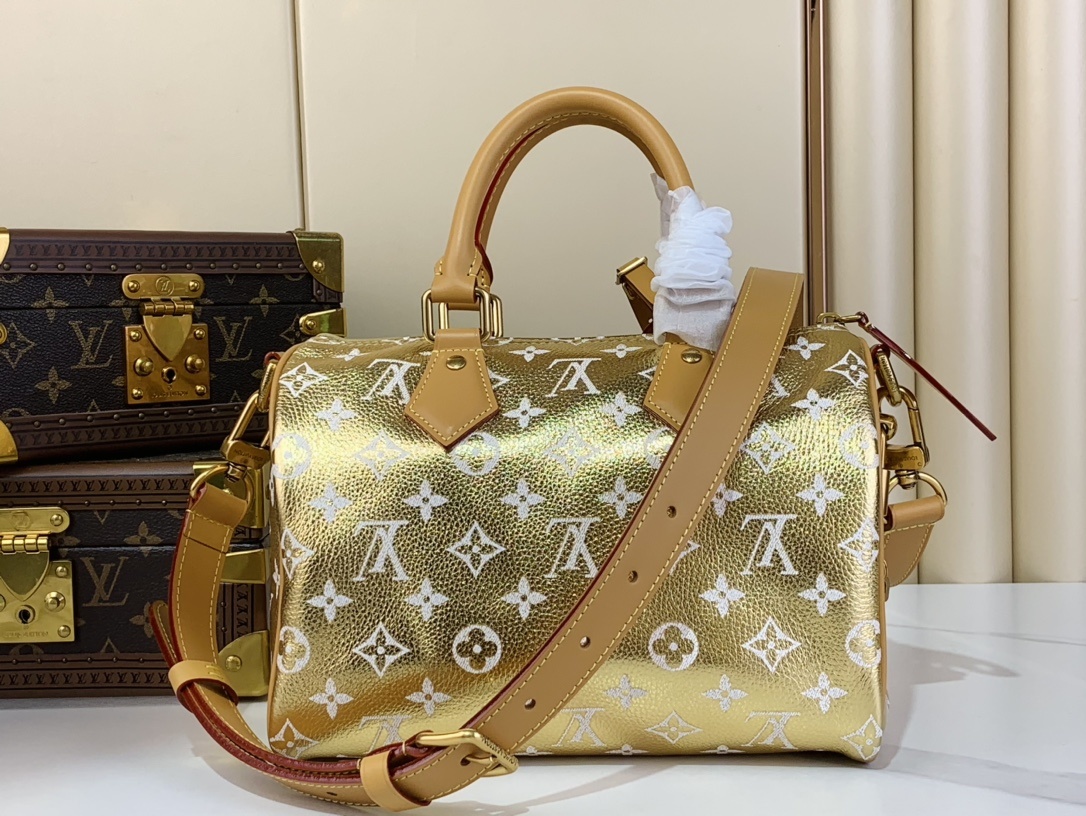 【SPEEDY BANDOULIÈRE25 手袋 】M24437 M13912 M24440金色本款 S