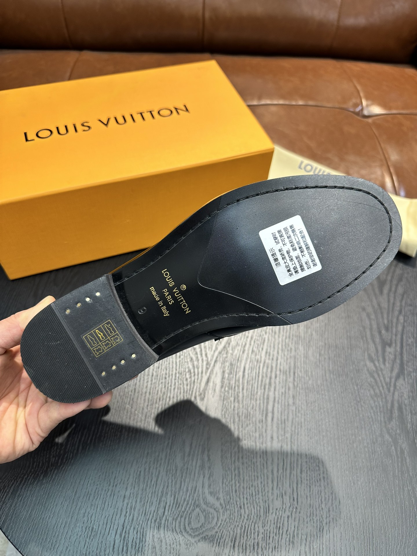 Louis Vuitton Men's Leather Loafers - Premium Quality, Breathable & Durable 9 i1743502125 4871 7