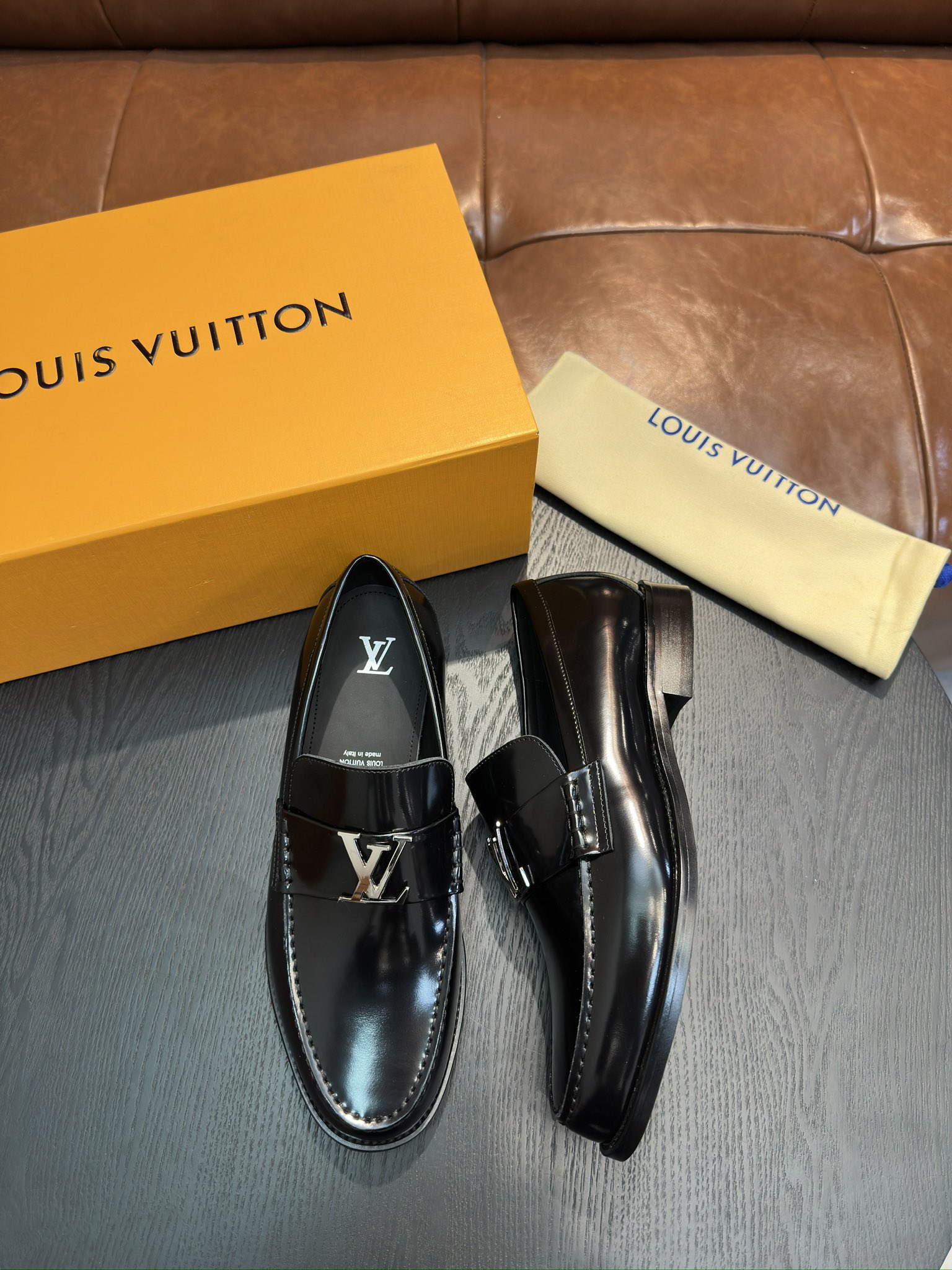Louis Vuitton Men's Leather Loafers - Premium Quality, Breathable & Durable 3 i1743502125 7889 1