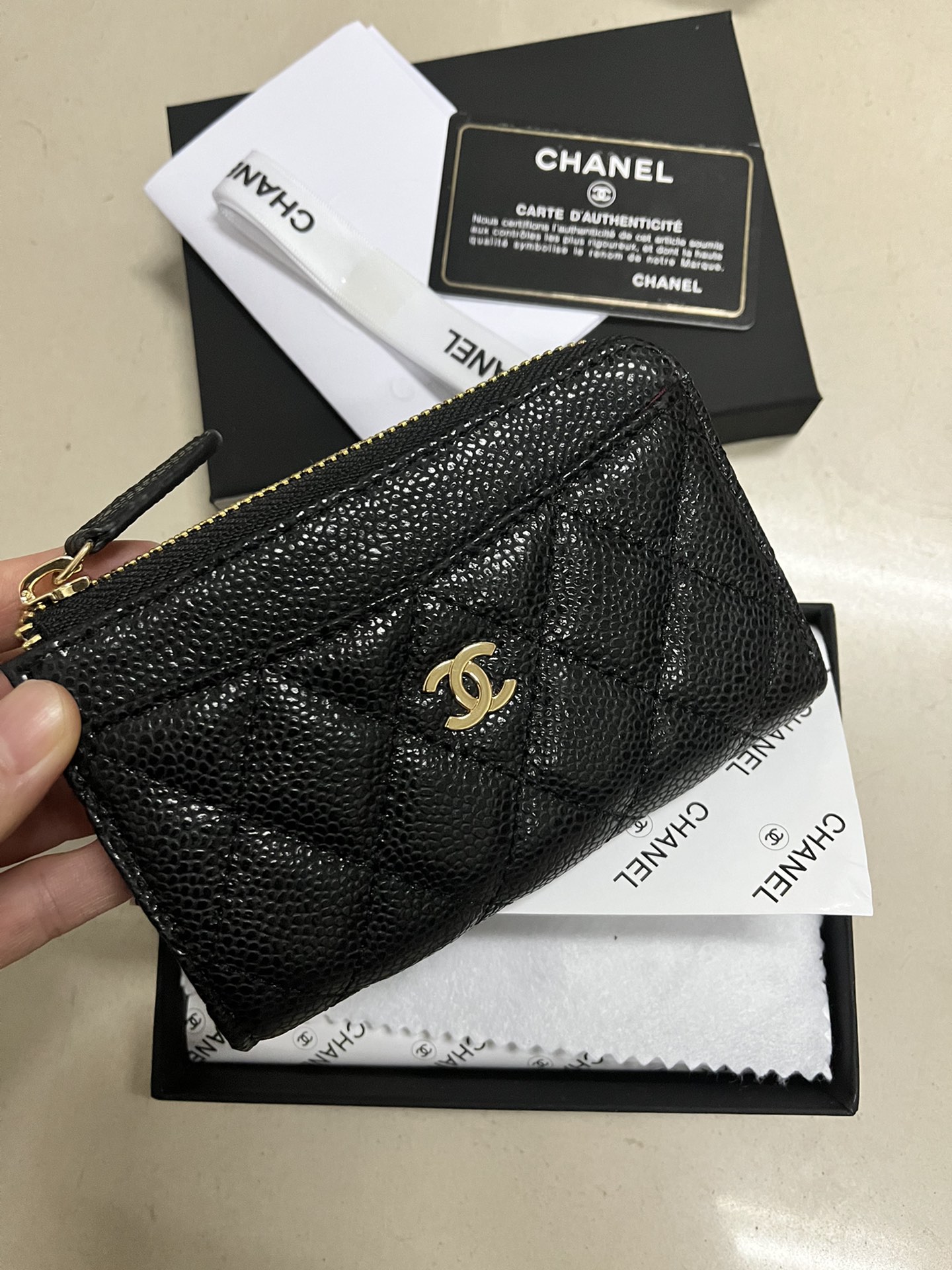 Chanel香奈儿 魚子酱牛皮財布 高品質 A9685