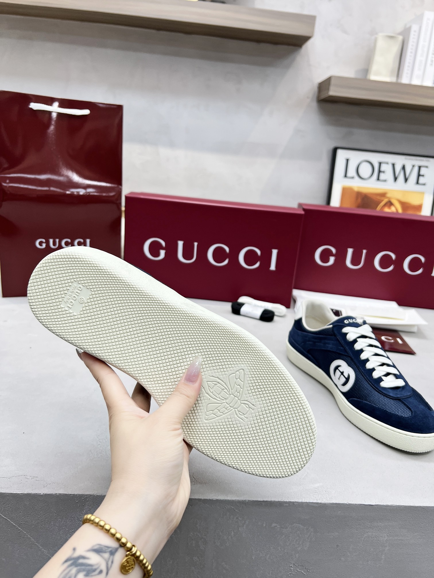 Gucci Vintage Show Sneakers Top Quality Unisex Leather Shoes 10 a1743534361119 3044