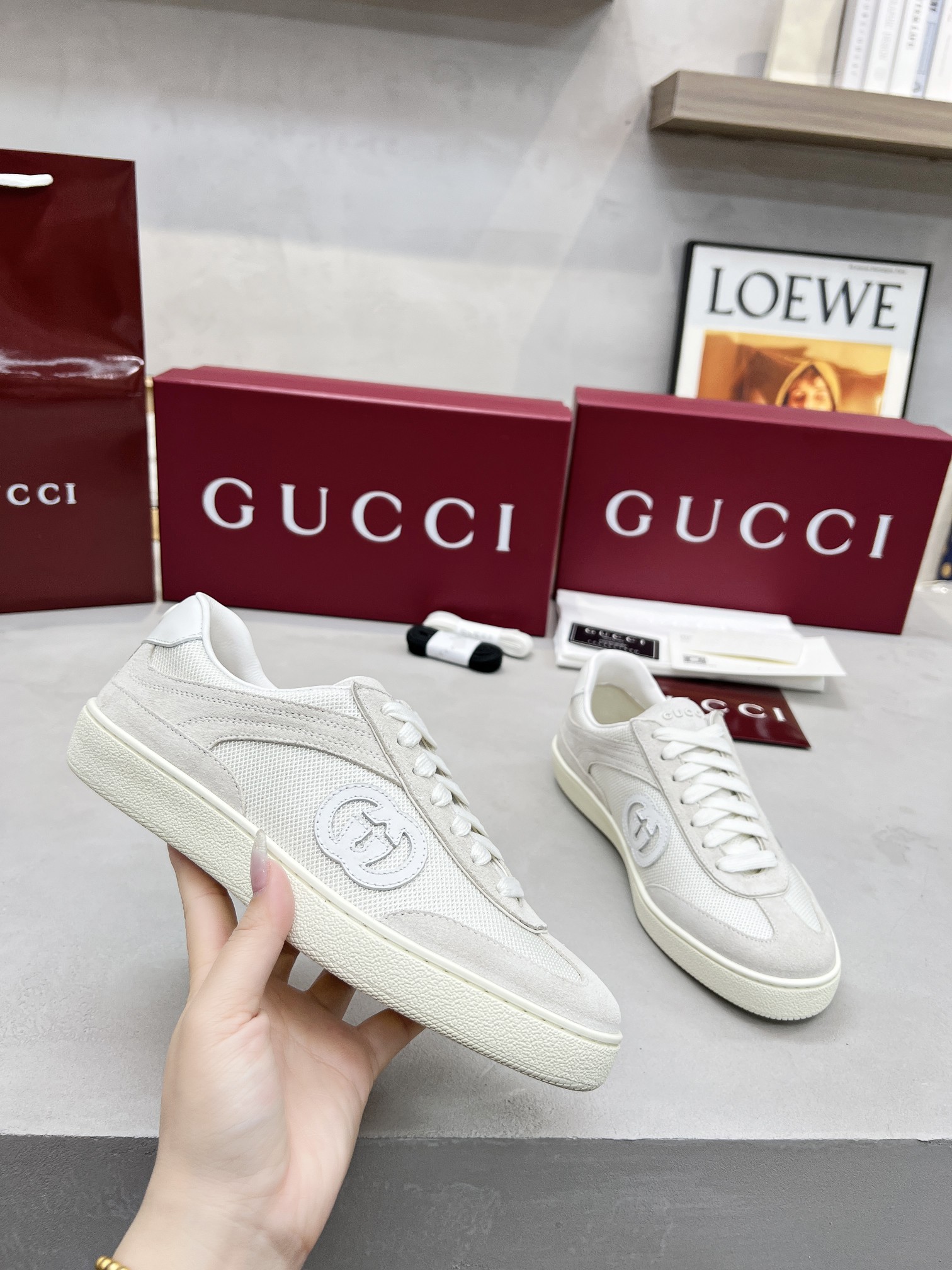 Gucci Classic Design German Trainer Runway Style Sneakers With Glue Logo 5 a1743534547820 5038