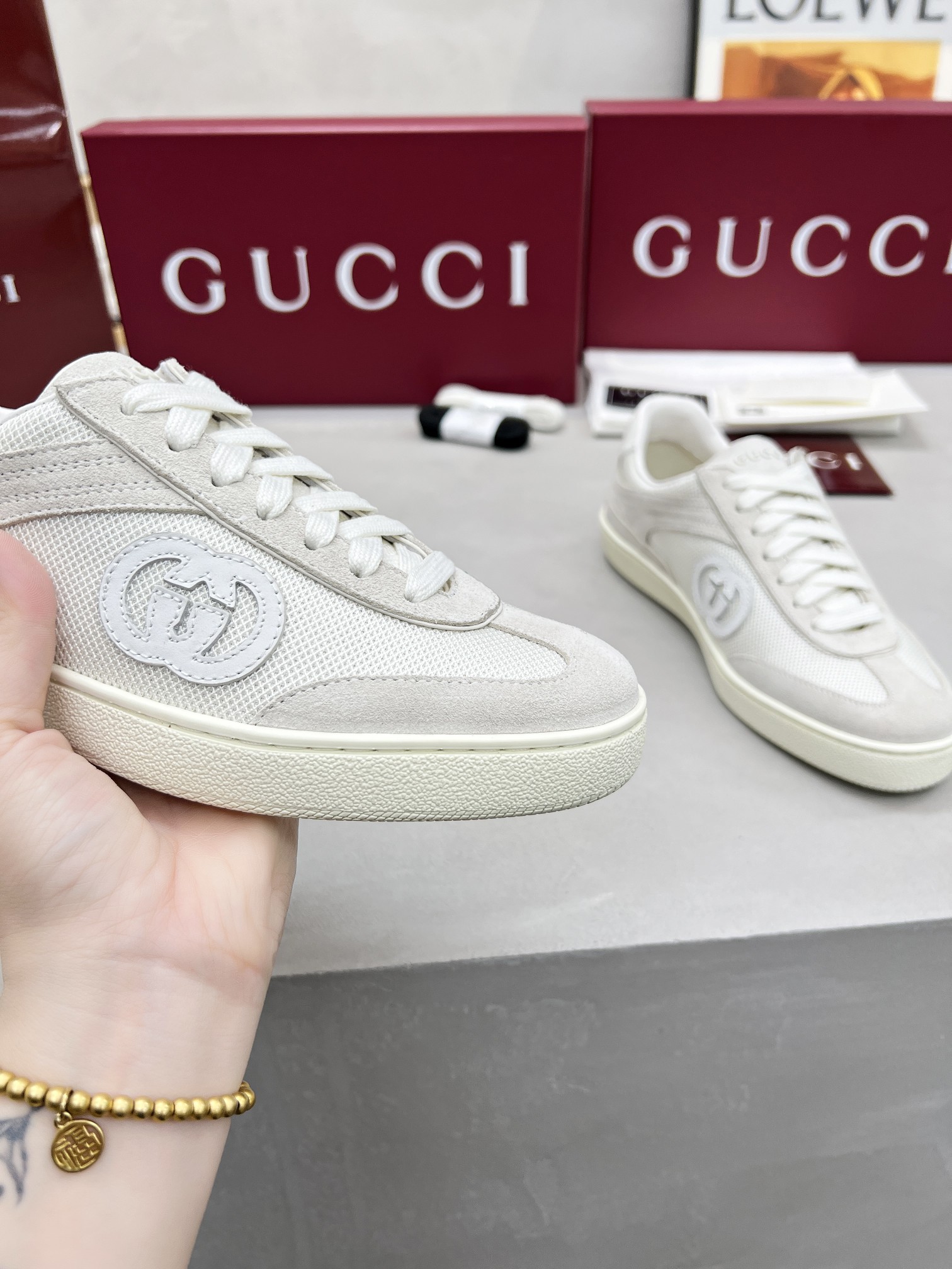 Gucci Classic Design German Trainer Runway Style Sneakers With Glue Logo 6 a1743534548097 3478