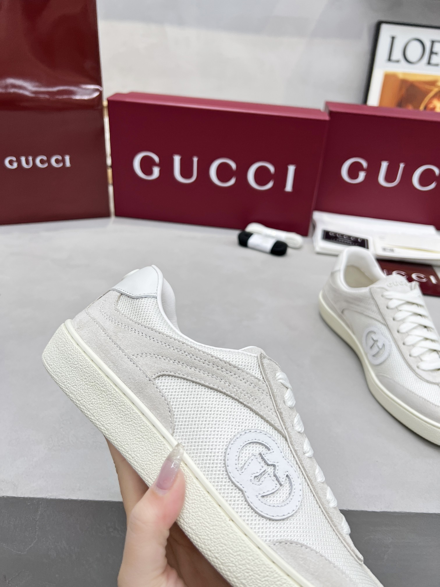 Gucci Classic Design German Trainer Runway Style Sneakers With Glue Logo 7 a1743534548357 1854