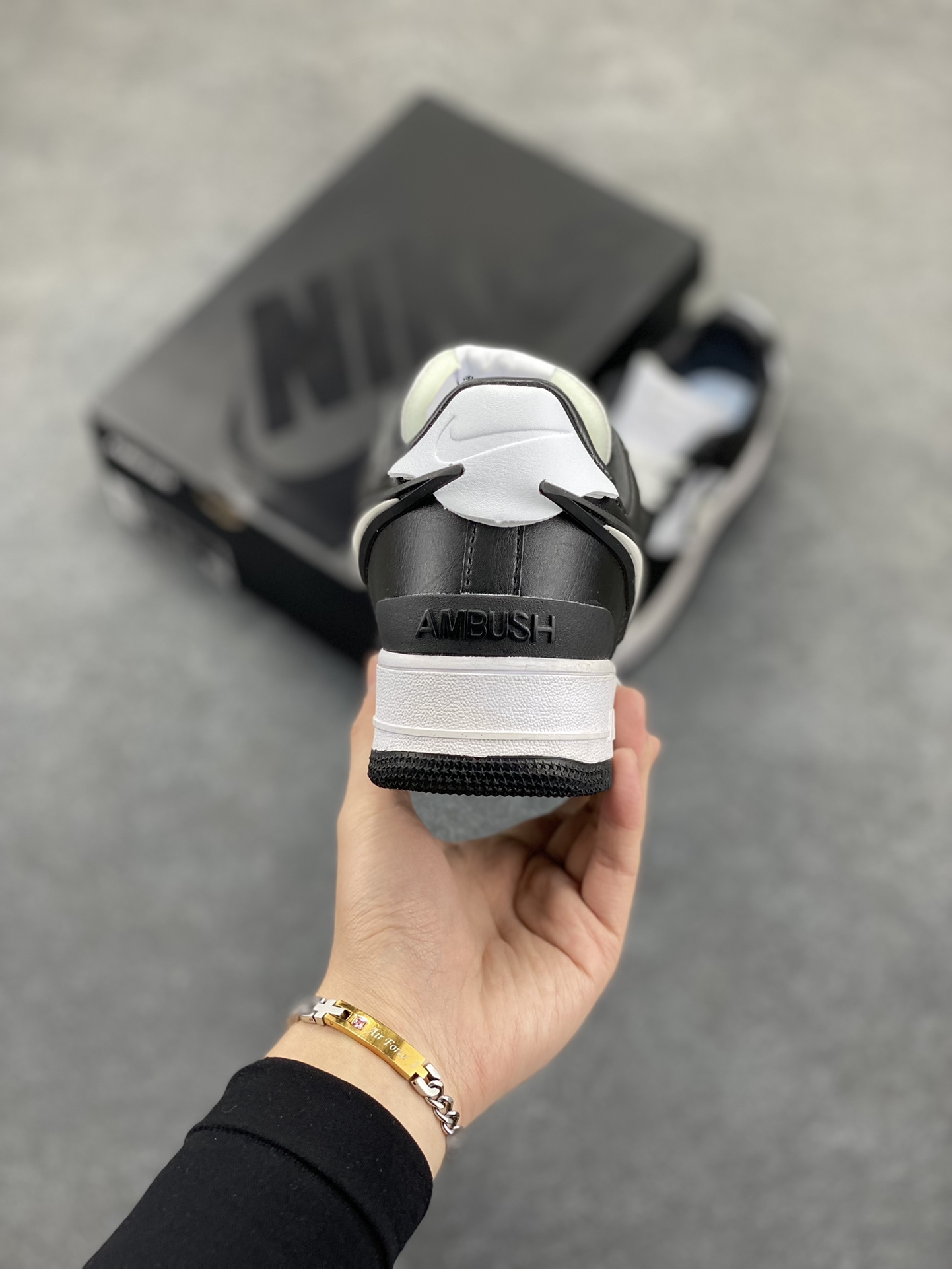 图片[4]-Nike Air Force 1 Low AMBUSH联名 原楦头原纸板 打造纯正空军版型 专注外贸渠道 全掌内置蜂窝气垫 原盒配件 原厂中底钢印、拉帮完美 货号：DV3464-010 尺码：36 36.5 37.5 38 38.5 39 40 40.5 41 42 42.5 43 44 44.5 45-选品中心