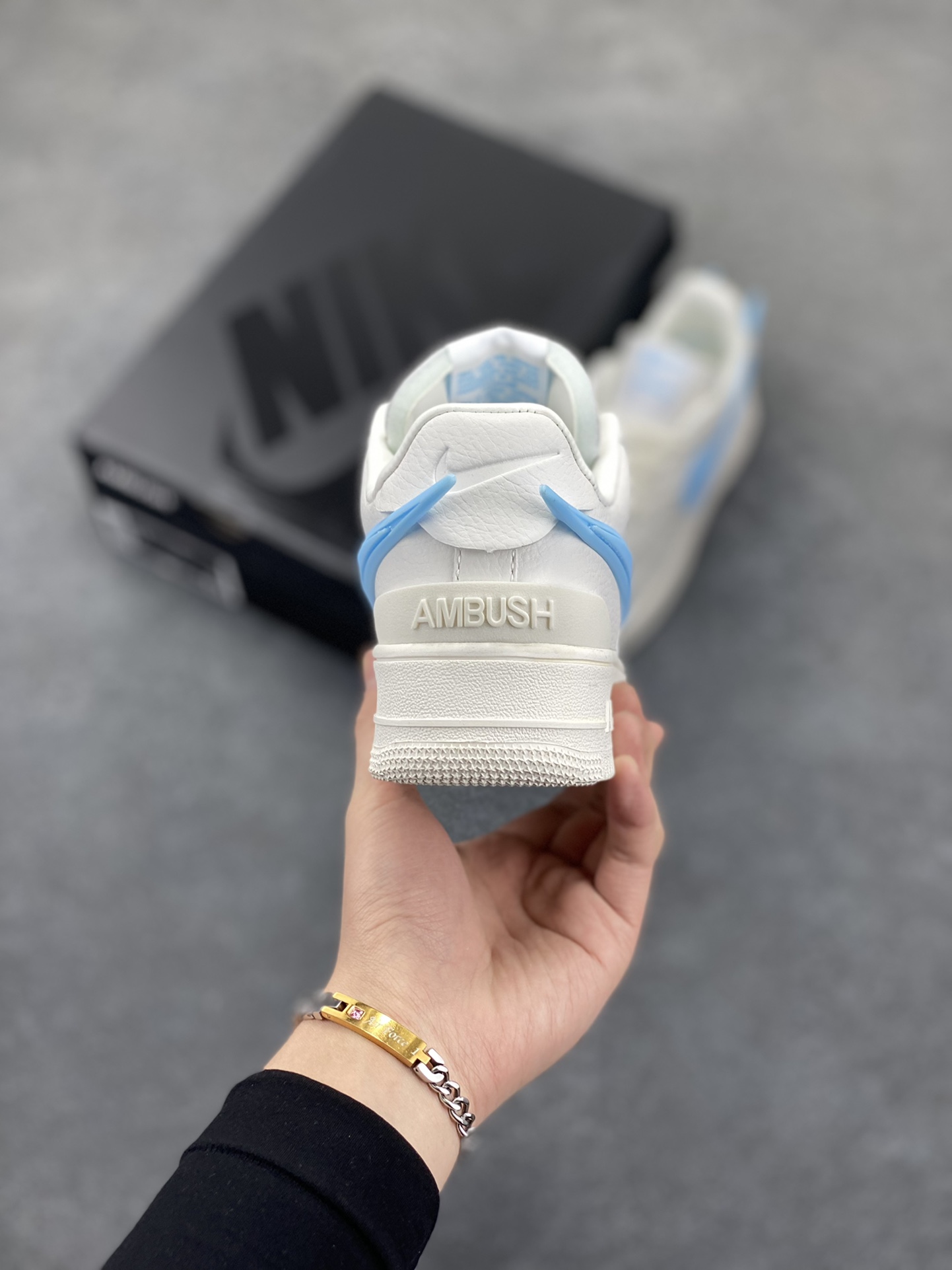 图片[4]-Nike Air Force 1 Low AMBUSH联名 原楦头原纸板 打造纯正空军版型 专注外贸渠道 全掌内置蜂窝气垫 原盒配件 原厂中底钢印、拉帮完美 货号：DV3464-021 尺码：36 36.5 37.5 38 38.5 39 40 40.5 41 42 42.5 43 44 44.5 45-选品中心