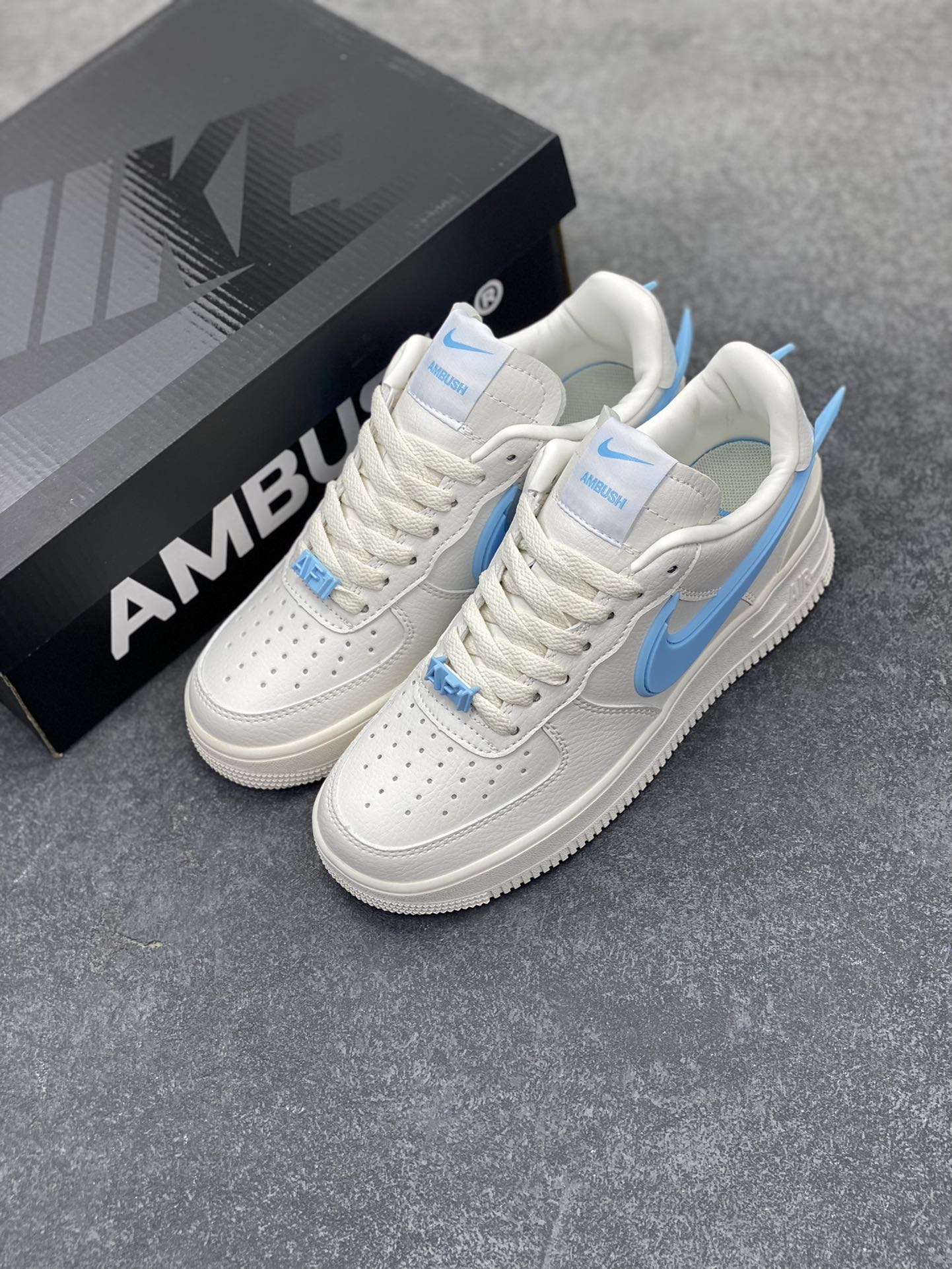 图片[8]-Nike Air Force 1 Low AMBUSH联名 原楦头原纸板 打造纯正空军版型 专注外贸渠道 全掌内置蜂窝气垫 原盒配件 原厂中底钢印、拉帮完美 货号：DV3464-021 尺码：36 36.5 37.5 38 38.5 39 40 40.5 41 42 42.5 43 44 44.5 45-选品中心