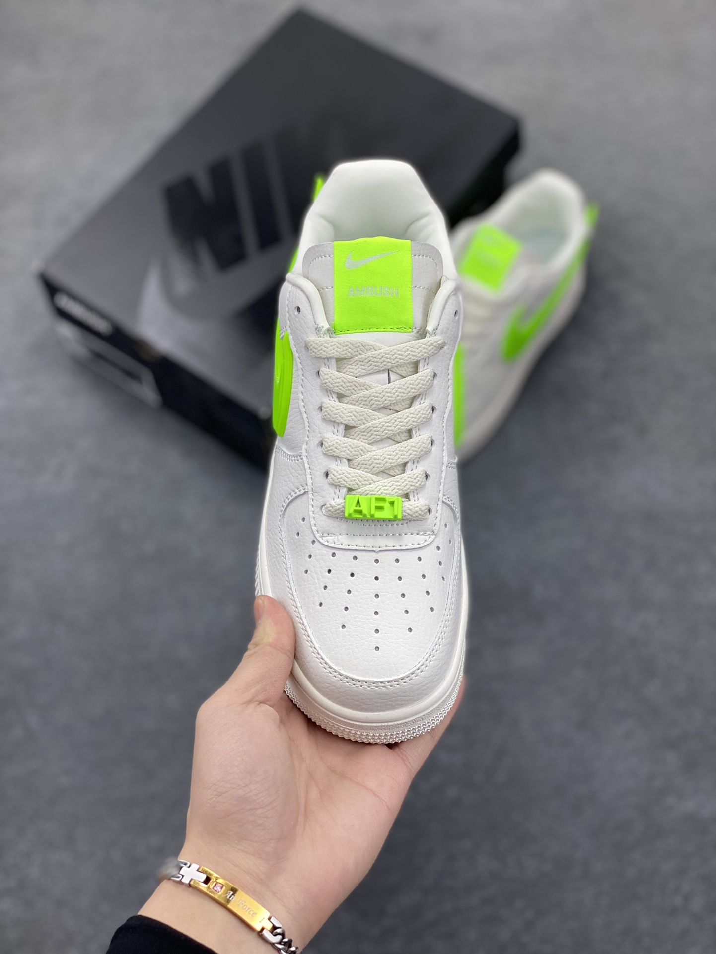 图片[2]-Nike Air Force 1 Low AMBUSH联名 原楦头原纸板 打造纯正空军版型 专注外贸渠道 全掌内置蜂窝气垫 原盒配件 原厂中底钢印、拉帮完美 货号：DV3464-023 尺码：36 36.5 37.5 38 38.5 39 40 40.5 41 42 42.5 43 44 44.5 45-选品中心