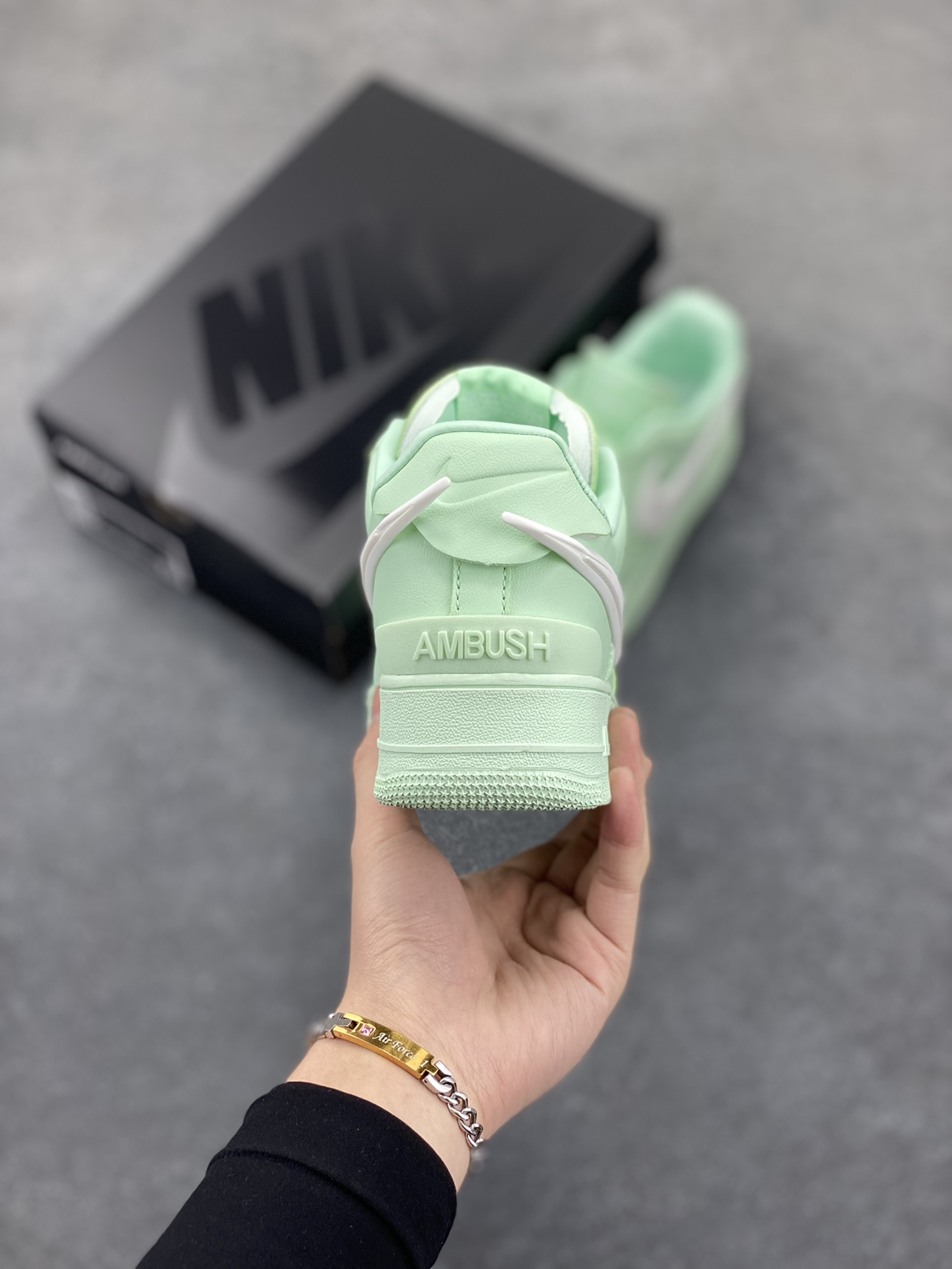 图片[4]-Nike Air Force 1 Low AMBUSH联名 原楦头原纸板 打造纯正空军版型 专注外贸渠道 全掌内置蜂窝气垫 原盒配件 原厂中底钢印、拉帮完美 货号：DV3464-024 尺码：36 36.5 37.5 38 38.5 39 40 40.5 41 42 42.5 43 44 44.5 45-选品中心