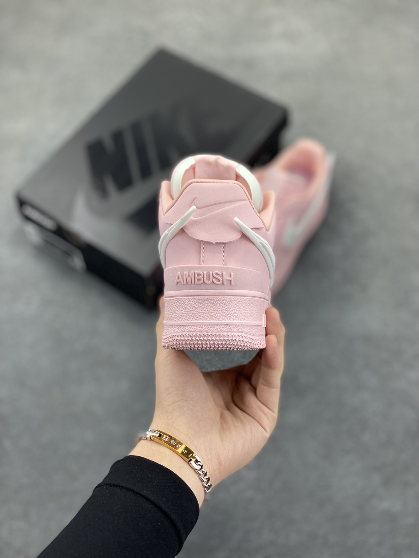 图片[4]-Nike Air Force 1 Low AMBUSH联名 原楦头原纸板 打造纯正空军版型 专注外贸渠道 全掌内置蜂窝气垫 原盒配件 原厂中底钢印、拉帮完美 货号：DV3464-025 尺码：36 36.5 37.5 38 38.5 39 40 40.5 41 42 42.5 43 44 44.5 45-选品中心