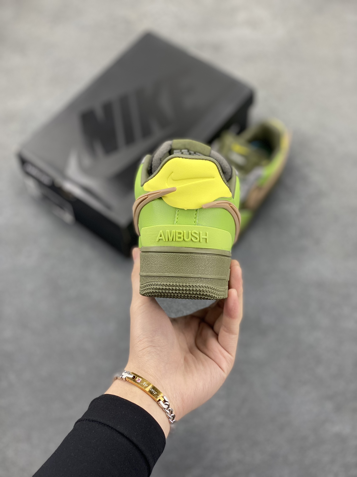 图片[4]-Nike Air Force 1 Low AMBUSH联名 原楦头原纸板 打造纯正空军版型 专注外贸渠道 全掌内置蜂窝气垫 原盒配件 原厂中底钢印、拉帮完美 货号：DV3464-010 尺码：36 36.5 37.5 38 38.5 39 40 40.5 41 42 42.5 43 44 44.5 45-选品中心