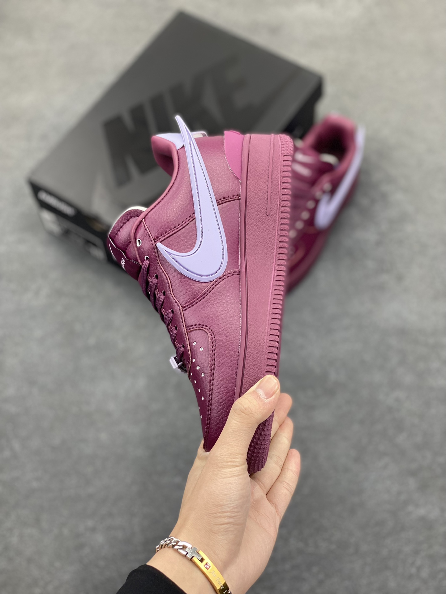 图片[3]-Nike Air Force 1 Low AMBUSH联名 原楦头原纸板 打造纯正空军版型 专注外贸渠道 全掌内置蜂窝气垫 原盒配件 原厂中底钢印、拉帮完美 货号：DV3464-500 尺码：36 36.5 37.5 38 38.5 39 40 40.5 41 42 42.5 43 44 44.5 45-选品中心