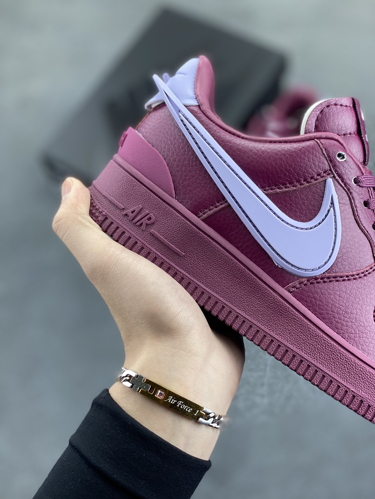 图片[6]-Nike Air Force 1 Low AMBUSH联名 原楦头原纸板 打造纯正空军版型 专注外贸渠道 全掌内置蜂窝气垫 原盒配件 原厂中底钢印、拉帮完美 货号：DV3464-500 尺码：36 36.5 37.5 38 38.5 39 40 40.5 41 42 42.5 43 44 44.5 45-选品中心