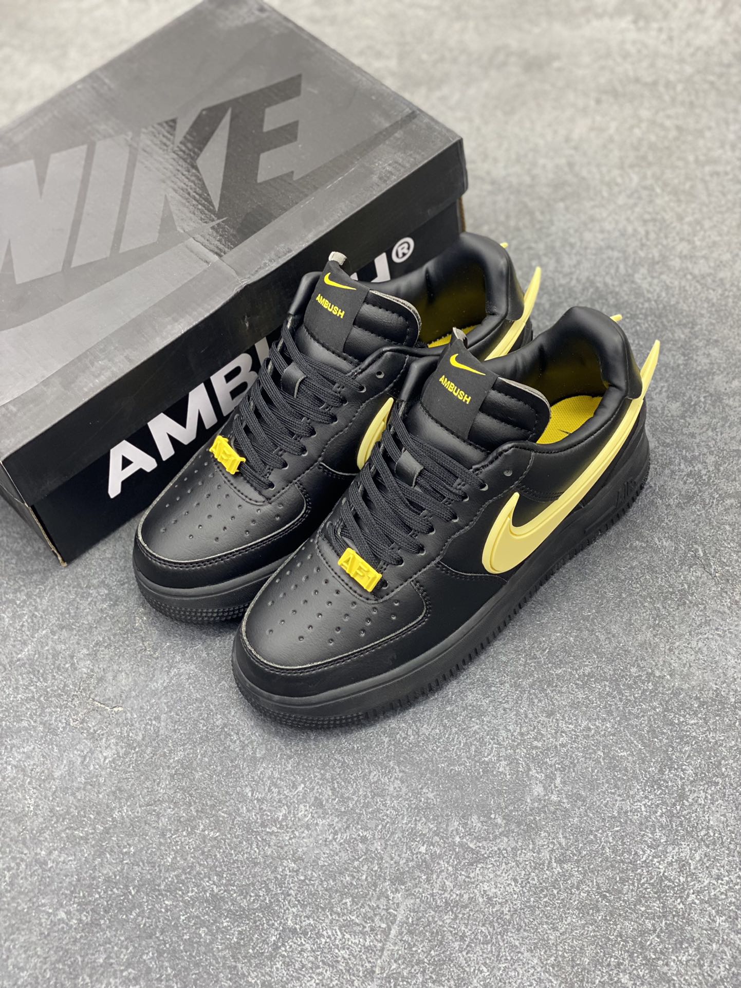 图片[8]-Nike Air Force 1 Low AMBUSH联名 原楦头原纸板 打造纯正空军版型 专注外贸渠道 全掌内置蜂窝气垫 原盒配件 原厂中底钢印、拉帮完美 货号：DV3464-008 尺码：36 36.5 37.5 38 38.5 39 40 40.5 41 42 42.5 43 44 44.5 45-选品中心