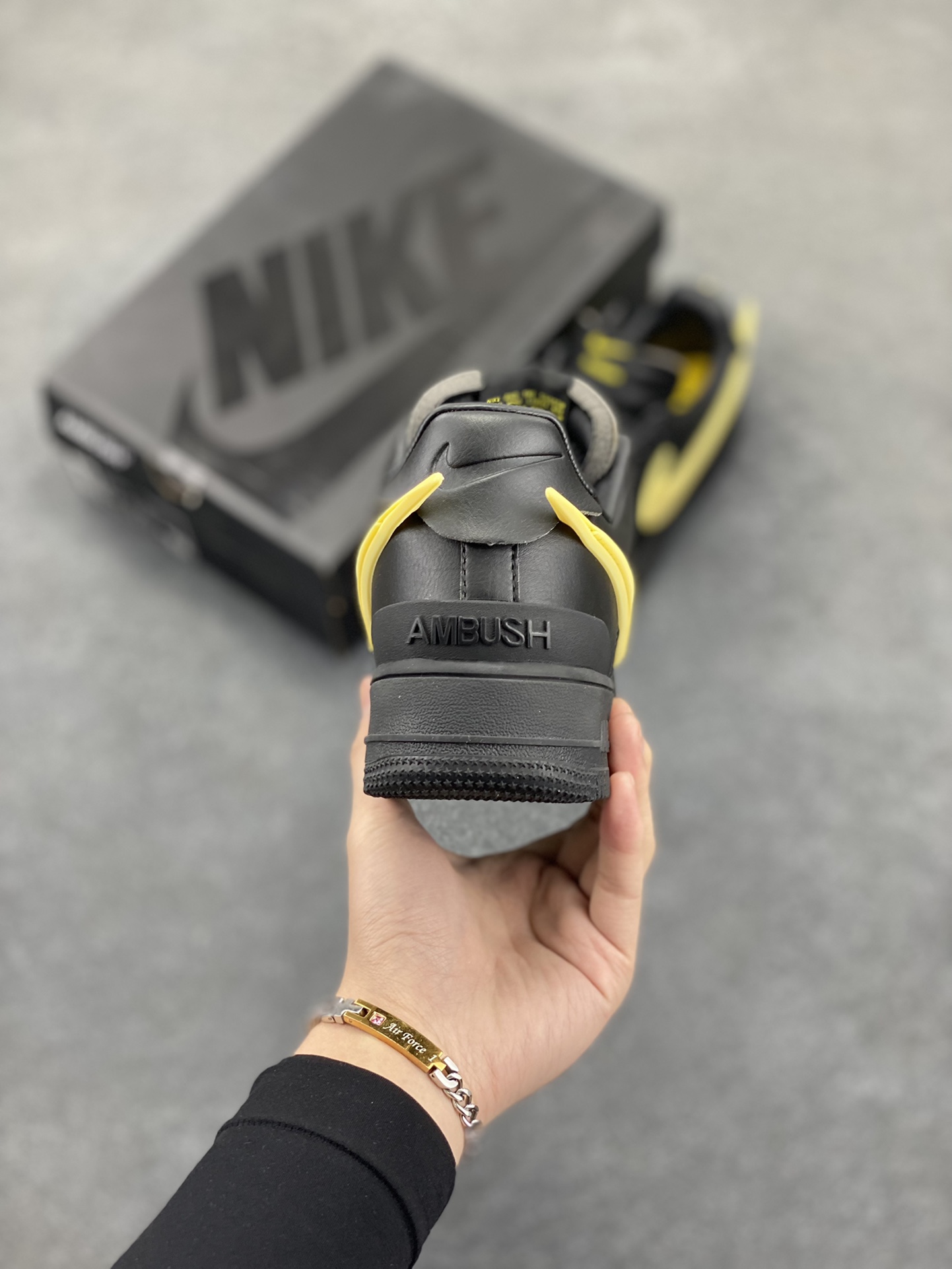 图片[4]-Nike Air Force 1 Low AMBUSH联名 原楦头原纸板 打造纯正空军版型 专注外贸渠道 全掌内置蜂窝气垫 原盒配件 原厂中底钢印、拉帮完美 货号：DV3464-008 尺码：36 36.5 37.5 38 38.5 39 40 40.5 41 42 42.5 43 44 44.5 45-选品中心