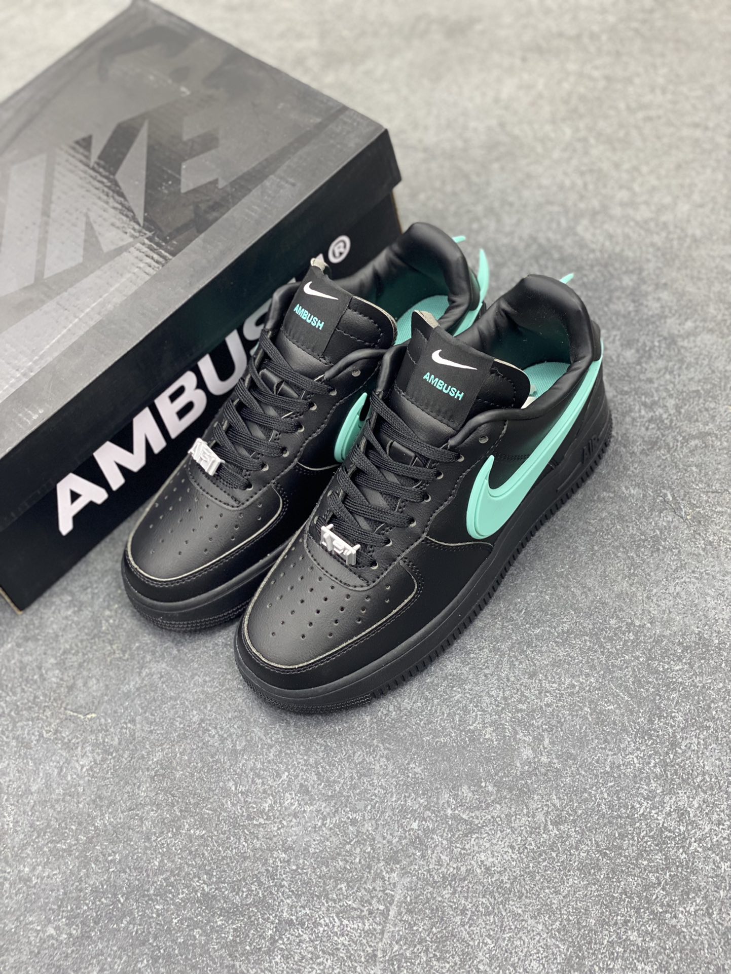 图片[8]-Nike Air Force 1 Low AMBUSH联名 原楦头原纸板 打造纯正空军版型 专注外贸渠道 全掌内置蜂窝气垫 原盒配件 原厂中底钢印、拉帮完美 货号：DV3464-009 尺码：36 36.5 37.5 38 38.5 39 40 40.5 41 42 42.5 43 44 44.5 45-选品中心