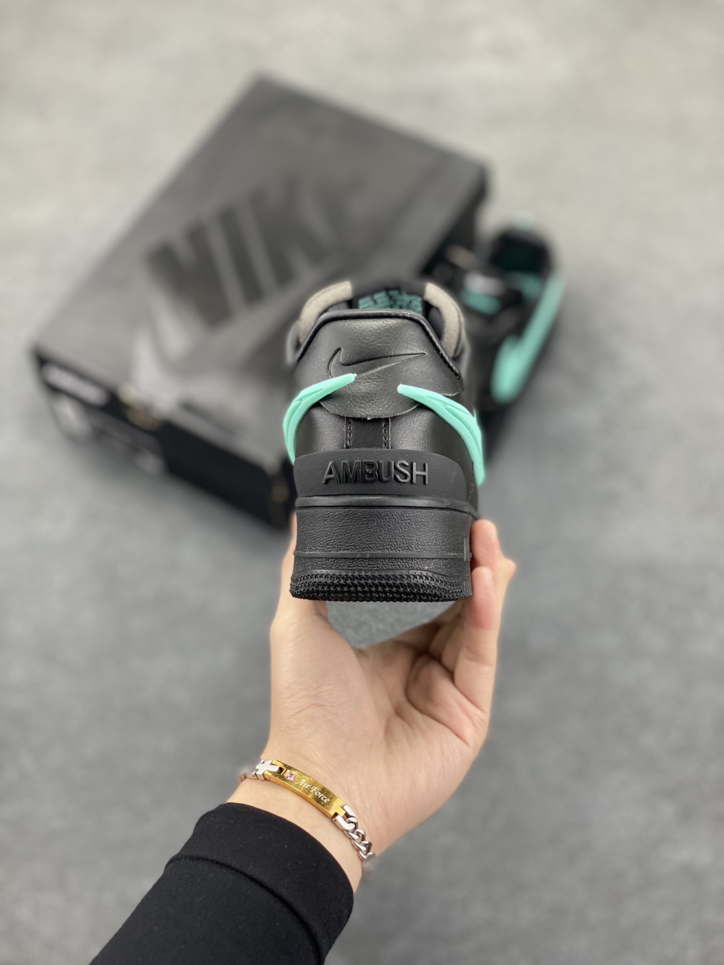 图片[4]-Nike Air Force 1 Low AMBUSH联名 原楦头原纸板 打造纯正空军版型 专注外贸渠道 全掌内置蜂窝气垫 原盒配件 原厂中底钢印、拉帮完美 货号：DV3464-009 尺码：36 36.5 37.5 38 38.5 39 40 40.5 41 42 42.5 43 44 44.5 45-选品中心