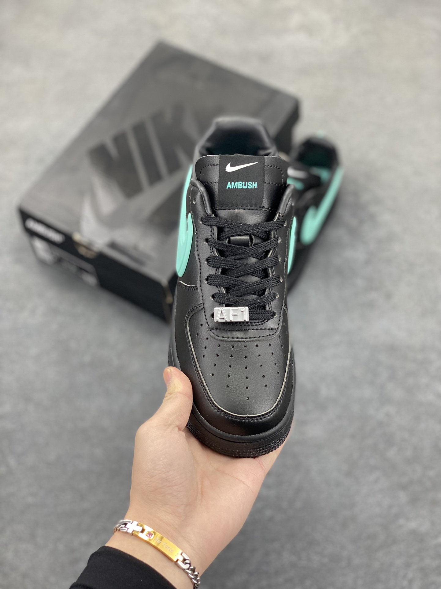 图片[2]-Nike Air Force 1 Low AMBUSH联名 原楦头原纸板 打造纯正空军版型 专注外贸渠道 全掌内置蜂窝气垫 原盒配件 原厂中底钢印、拉帮完美 货号：DV3464-009 尺码：36 36.5 37.5 38 38.5 39 40 40.5 41 42 42.5 43 44 44.5 45-选品中心