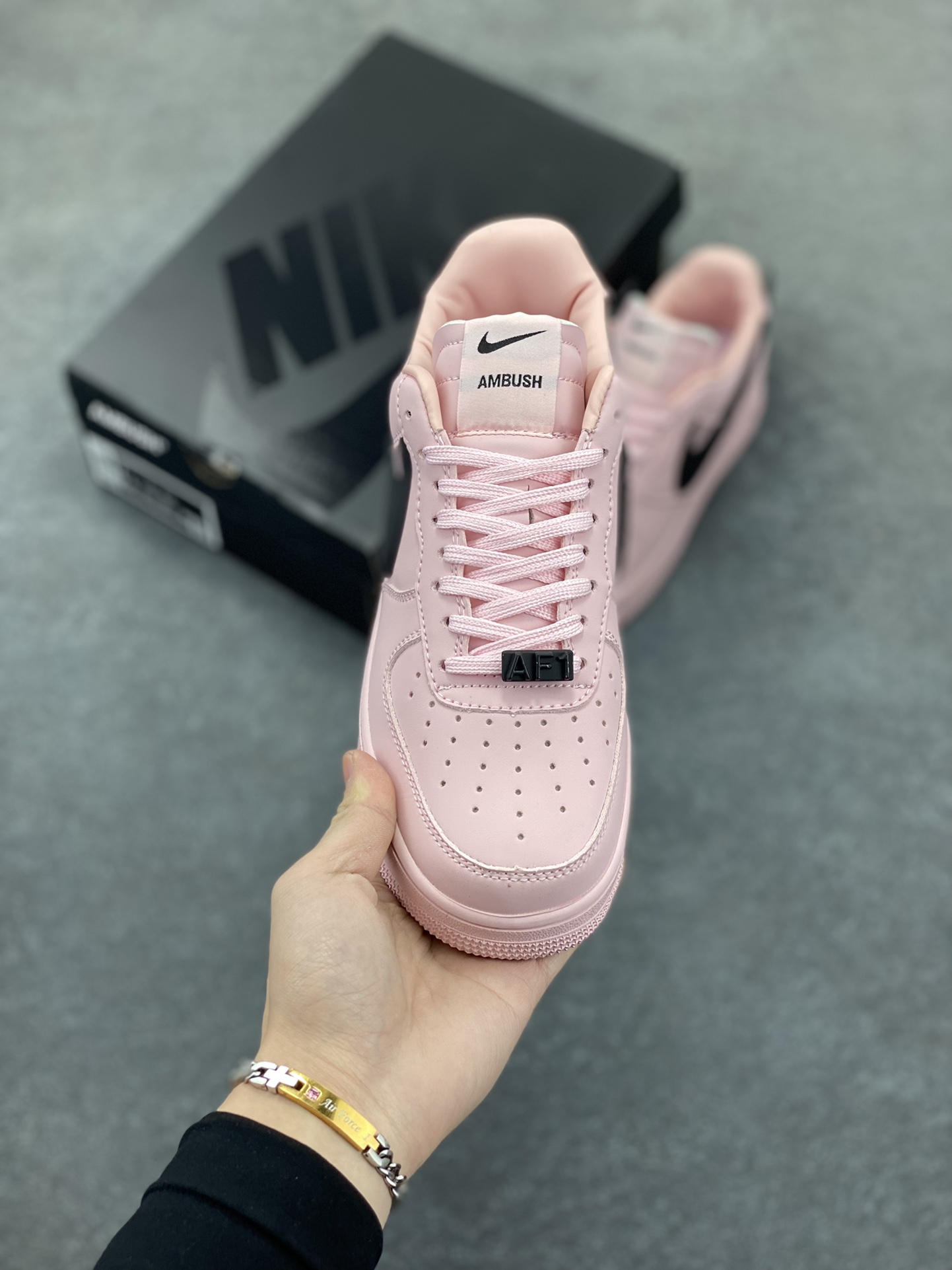 图片[2]-Nike Air Force 1 Low AMBUSH联名 原楦头原纸板 打造纯正空军版型 专注外贸渠道 全掌内置蜂窝气垫 原盒配件 原厂中底钢印、拉帮完美 货号：DV3464-022 尺码：36 36.5 37.5 38 38.5 39 40 40.5 41 42 42.5 43 44 44.5 45-选品中心