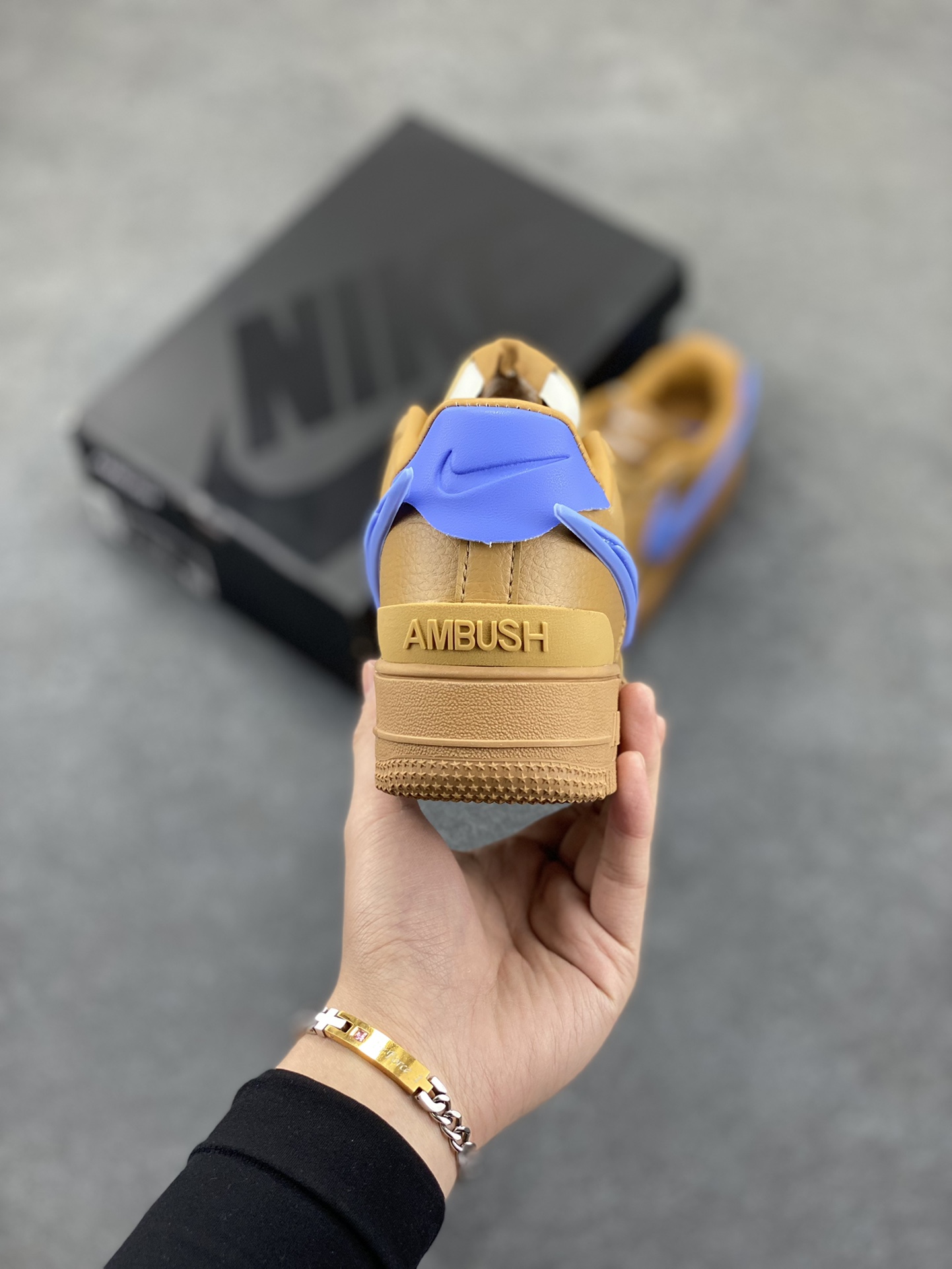 图片[4]-Nike Air Force 1 Low AMBUSH联名 原楦头原纸板 打造纯正空军版型 专注外贸渠道 全掌内置蜂窝气垫 原盒配件 原厂中底钢印、拉帮完美 货号：DV3464-600 尺码：36 36.5 37.5 38 38.5 39 40 40.5 41 42 42.5 43 44 44.5 45-选品中心