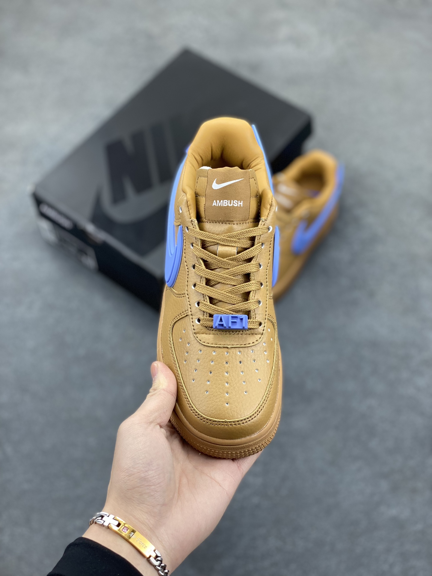 图片[2]-Nike Air Force 1 Low AMBUSH联名 原楦头原纸板 打造纯正空军版型 专注外贸渠道 全掌内置蜂窝气垫 原盒配件 原厂中底钢印、拉帮完美 货号：DV3464-600 尺码：36 36.5 37.5 38 38.5 39 40 40.5 41 42 42.5 43 44 44.5 45-选品中心