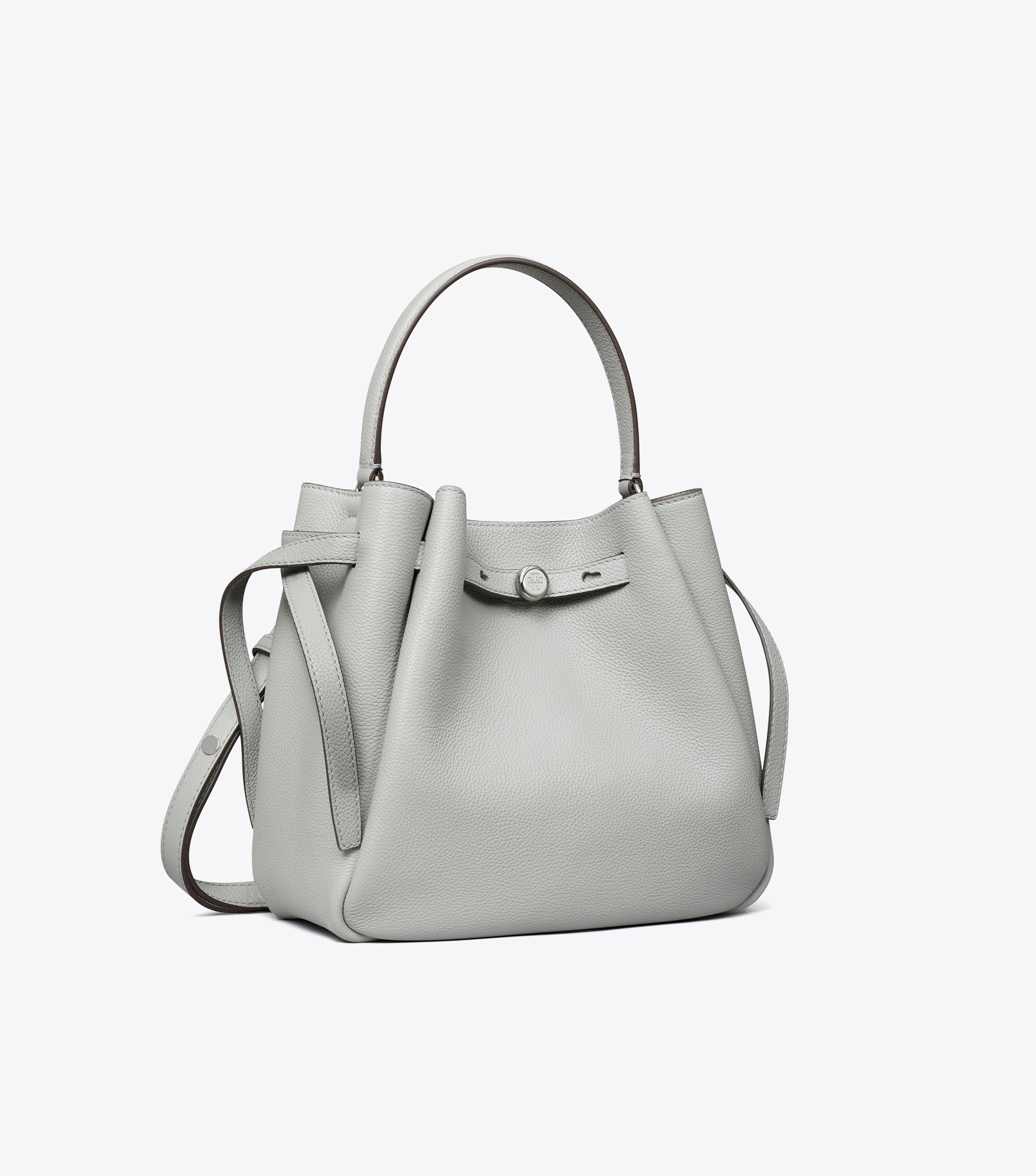 Tory Burch TB新款 166982 Romy 水桶包 精选柔软皮革 廓形灵巧 顶部巧妙收拢 富有质感
