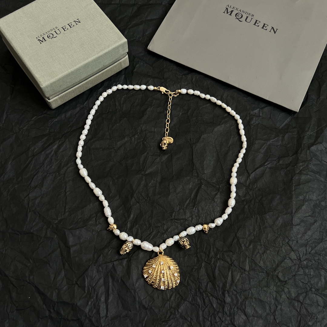 】新款Alexander McQueen 麦昆 项链 原版定制  骨子里那种叛逆浮夸朋克可内心又向往着美