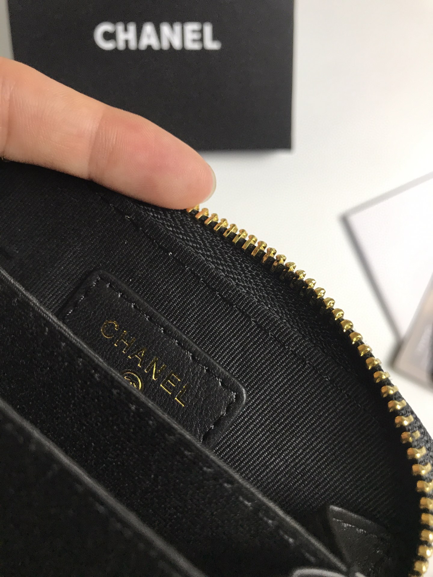 Chanel香奈儿羊皮カードケース - 高品質仕上げの専売品