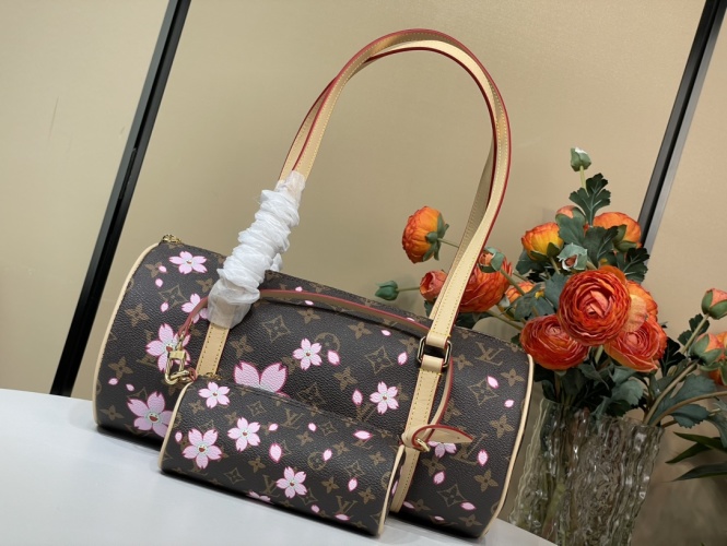 Louis Vuitton Papillon Bag: Monogram Canvas, Cherry Blossom Edition, 27cm 1 Louis Vuitton Papillon Bag: Monogram Canvas, Cherry Blossom Edition, 27cm