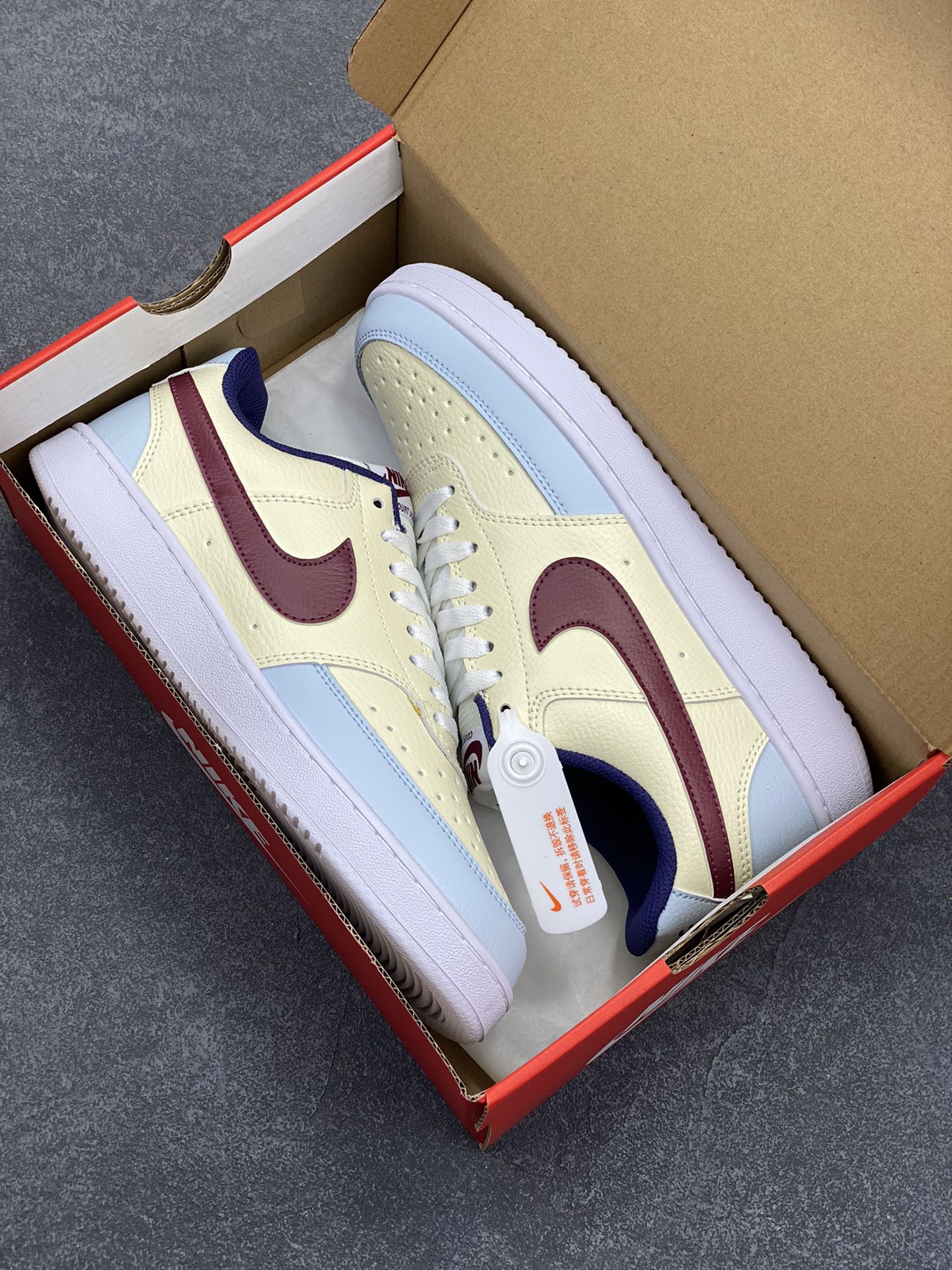 图片[9]-福利特价 Nike Court Borough 低帮百搭透气休闲运动板鞋男女鞋 经典耐用的设计，兼顾舒适脚感和出众风范，演绎匠心之作。结构性的支撑贴合感结合复古篮球设计，塑就场外全明星风范。 货号：FV8114-161 尺码：36 36.5 37.5 38 38.5 39 40 40.5 4142 42.5 43 44 44.5 45-选品中心