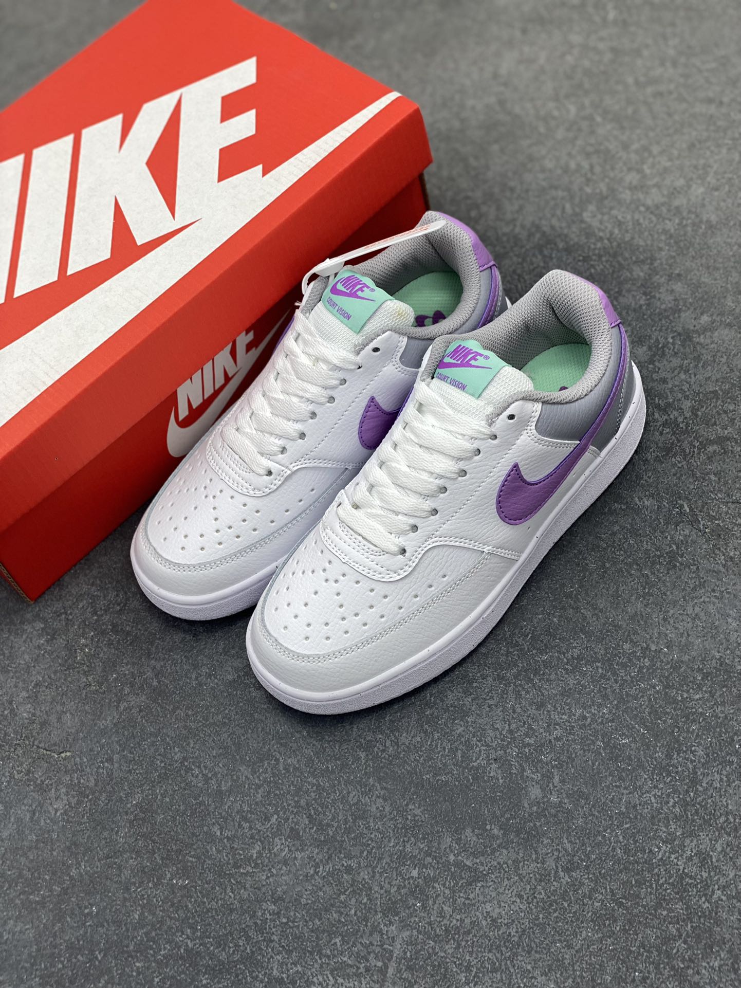 图片[8]-福利特价 Nike Court Borough 低帮百搭透气休闲运动板鞋男女鞋 经典耐用的设计，兼顾舒适脚感和出众风范，演绎匠心之作。结构性的支撑贴合感结合复古篮球设计，塑就场外全明星风范。 货号：FN7141-100 尺码：36 36.5 37.5 38 38.5 39 40 40.5 4142 42.5 43 44 44.5 45-选品中心