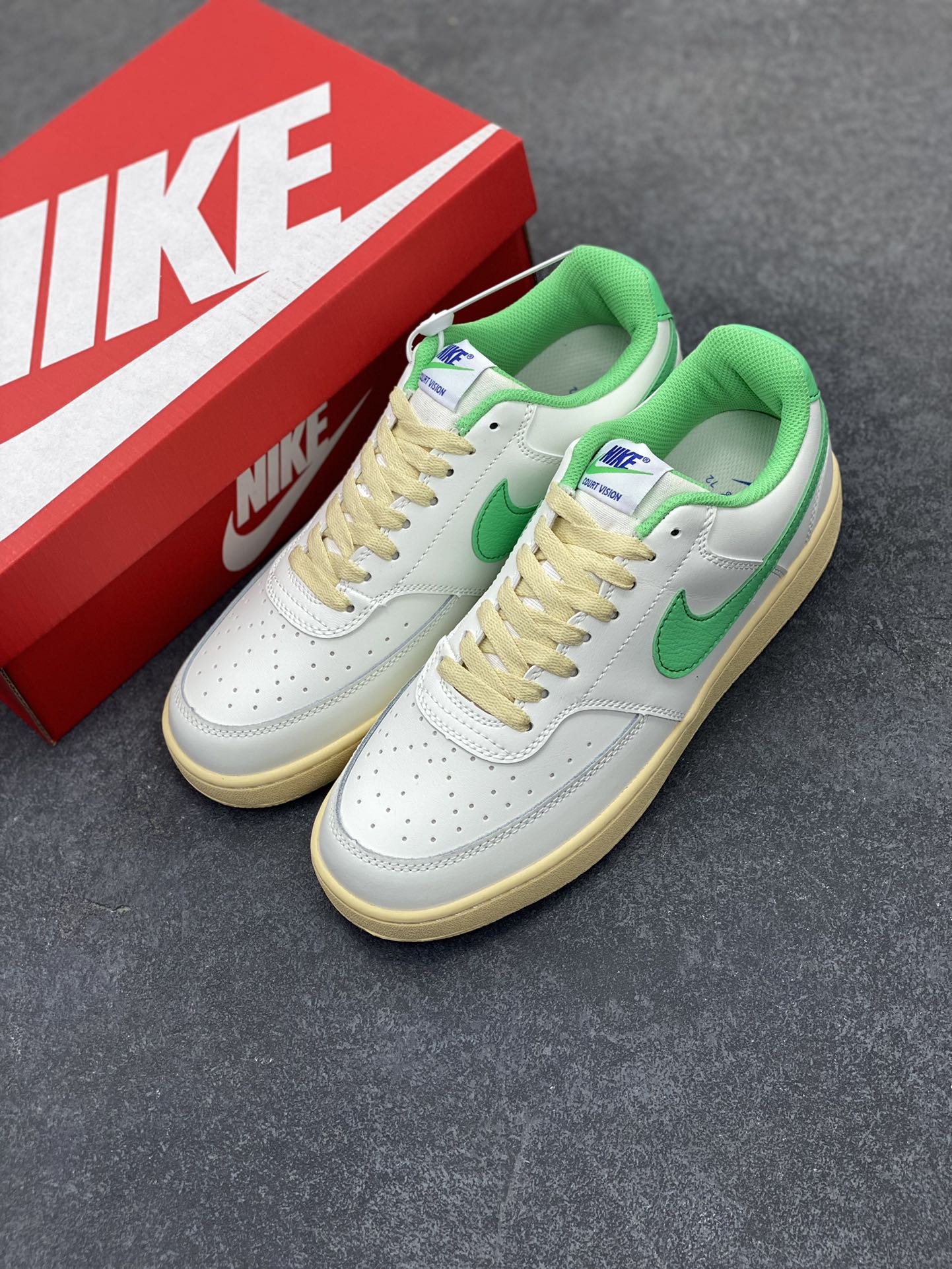 图片[8]-福利特价 Nike Court Borough 低帮百搭透气休闲运动板鞋男女鞋 经典耐用的设计，兼顾舒适脚感和出众风范，演绎匠心之作。结构性的支撑贴合感结合复古篮球设计，塑就场外全明星风范。 货号：FJ5437-133 尺码：36 36.5 37.5 38 38.5 39 40 40.5 4142 42.5 43 44 44.5 45-选品中心