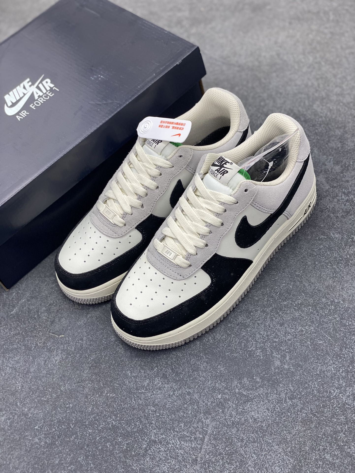 图片[8]-福利特价  Nike Air Force 1 Low ’07 黑灰绿 配色 空军一号低帮休闲板鞋 原厂麂皮 原楦原纸板 纯正版型 正品NFC感应芯片 高清洁度 内置全掌气垫 货号：DA2396-026 尺码：36 36.5 37.5 38 38.5 39 40 40.5 41 42 42.5 43 44 44.5 45-选品中心