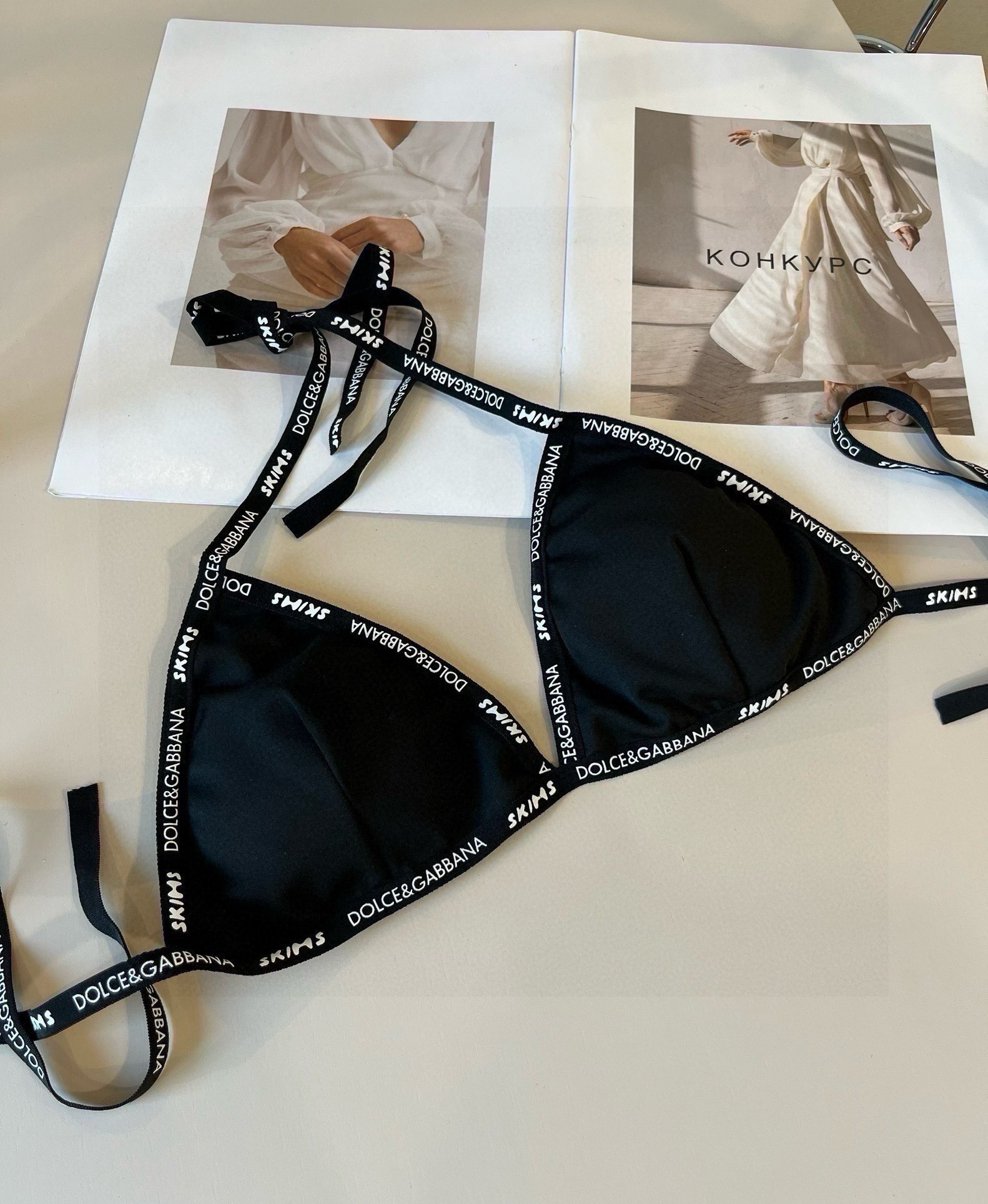 IT’S 196. D.G. DUGARBENA’S NEW LACE OF BIKINI, BLACK AND WHITE SML - 图片 4