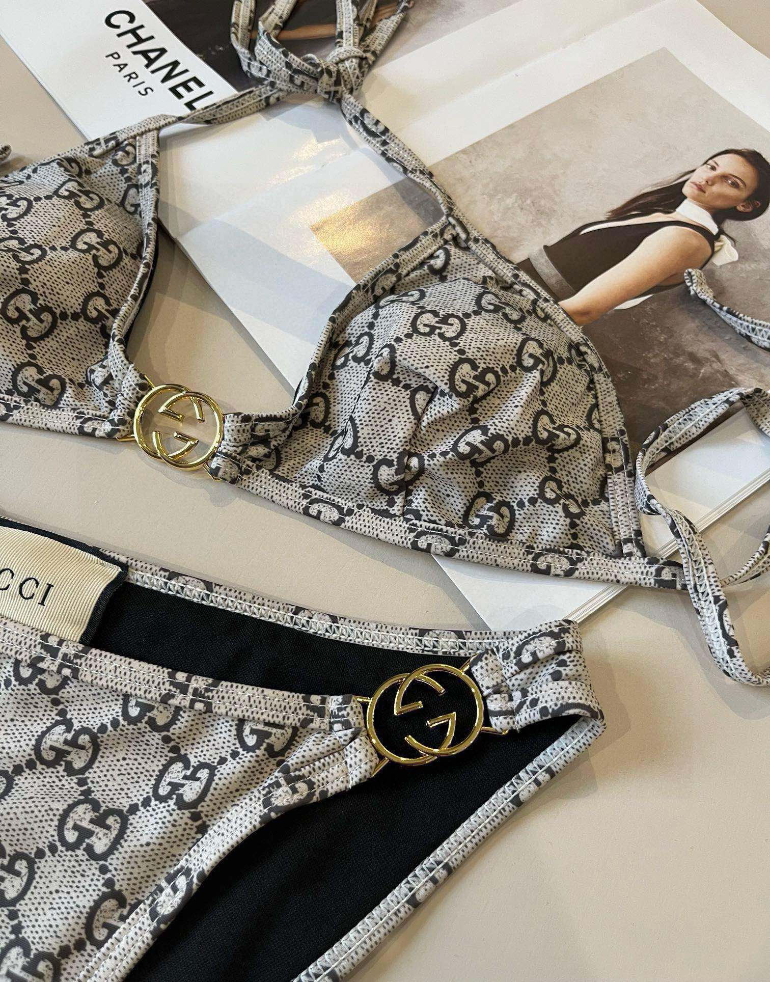 。

Gucci古奇比基尼👙，分体泳衣，S M L XL