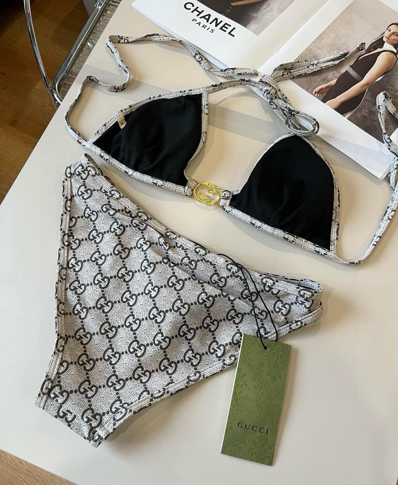 。

Gucci古奇比基尼👙，分体泳衣，S M L XL