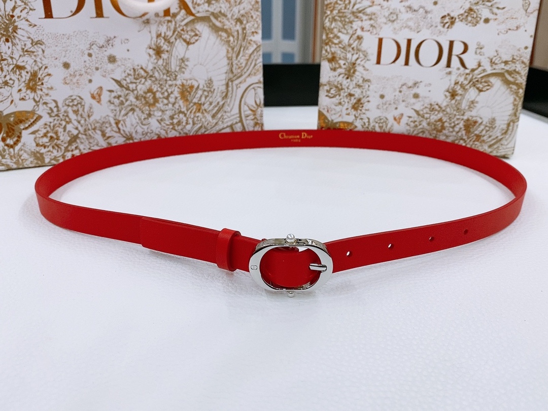 -Dior Chic
Dior 20 毫米黑色光滑牛皮革和银色调仿水晶

镌刻有 CD 标志的 Dior