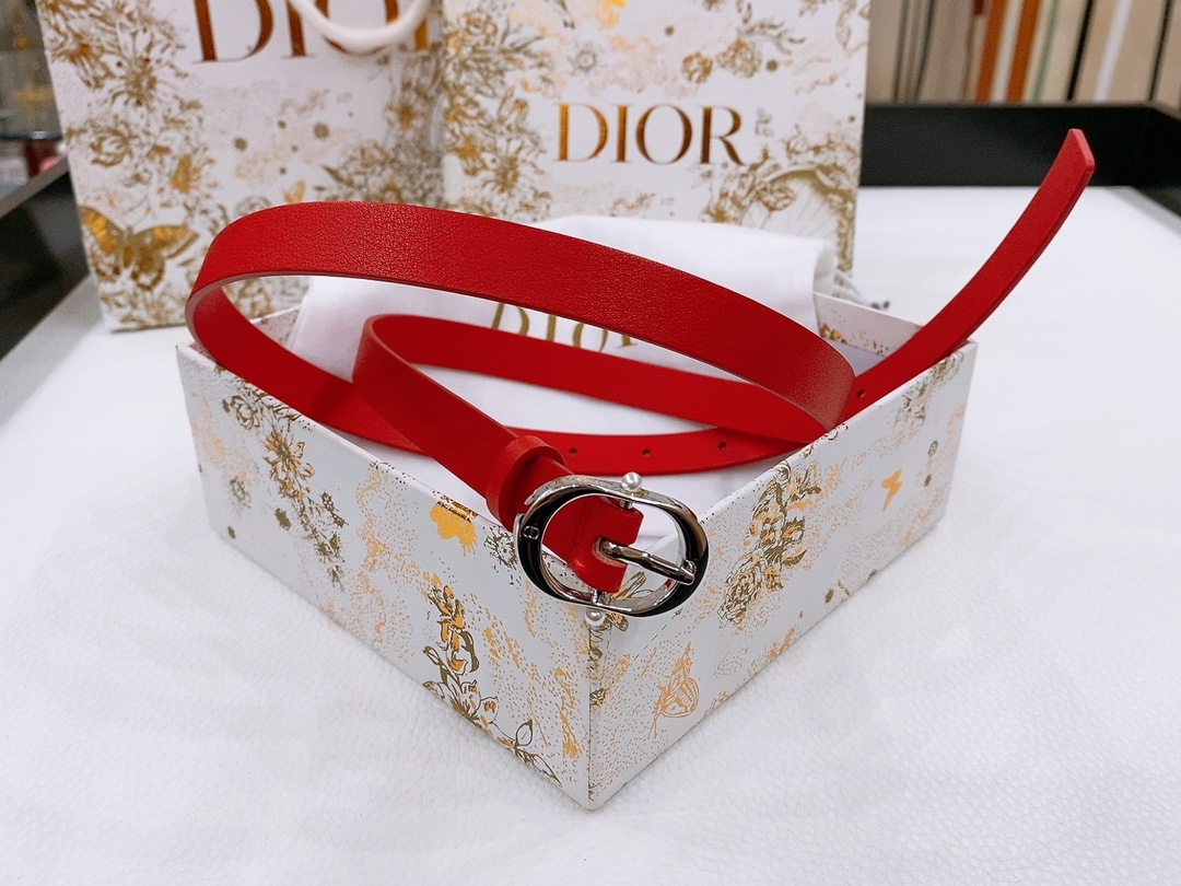 -Dior Chic
Dior 20 毫米黑色光滑牛皮革和银色调仿水晶

镌刻有 CD 标志的 Dior