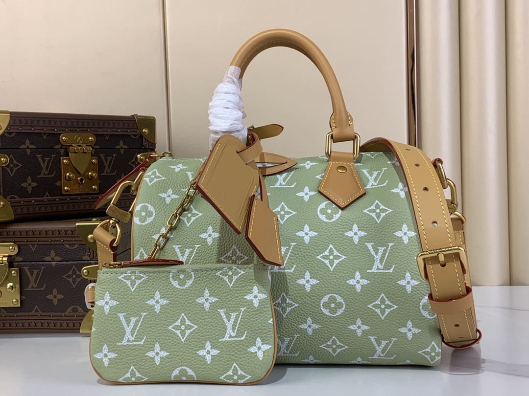 【SPEEDY BANDOULIÈRE25 手袋 】M24437 M13912 M24440果绿色本款 