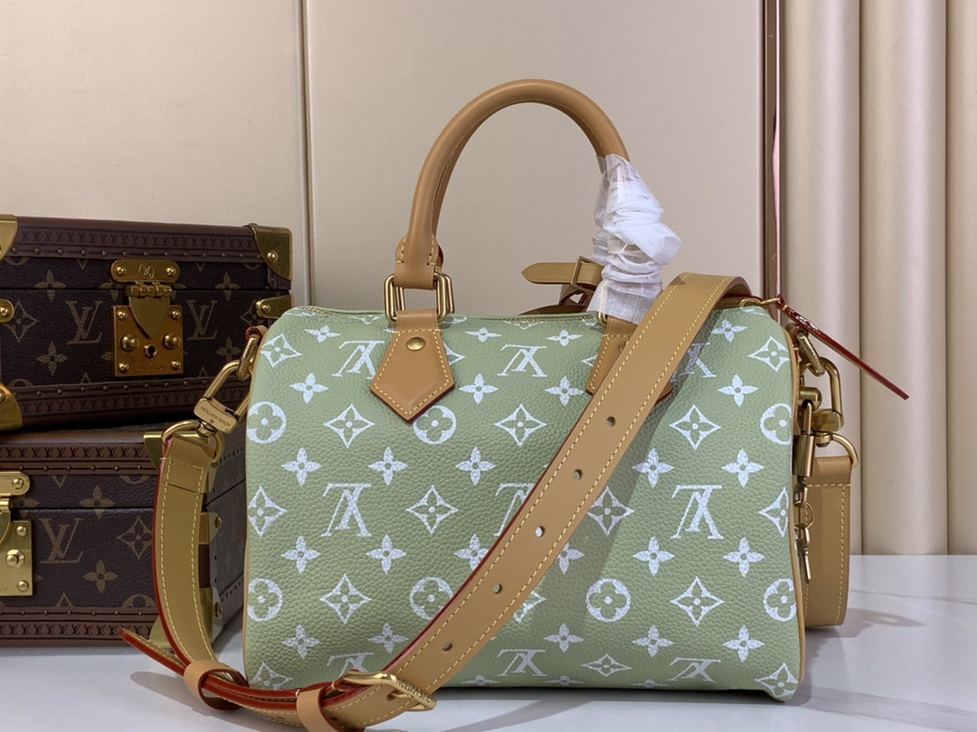 【SPEEDY BANDOULIÈRE25 手袋 】M24437 M13912 M24440果绿色本款